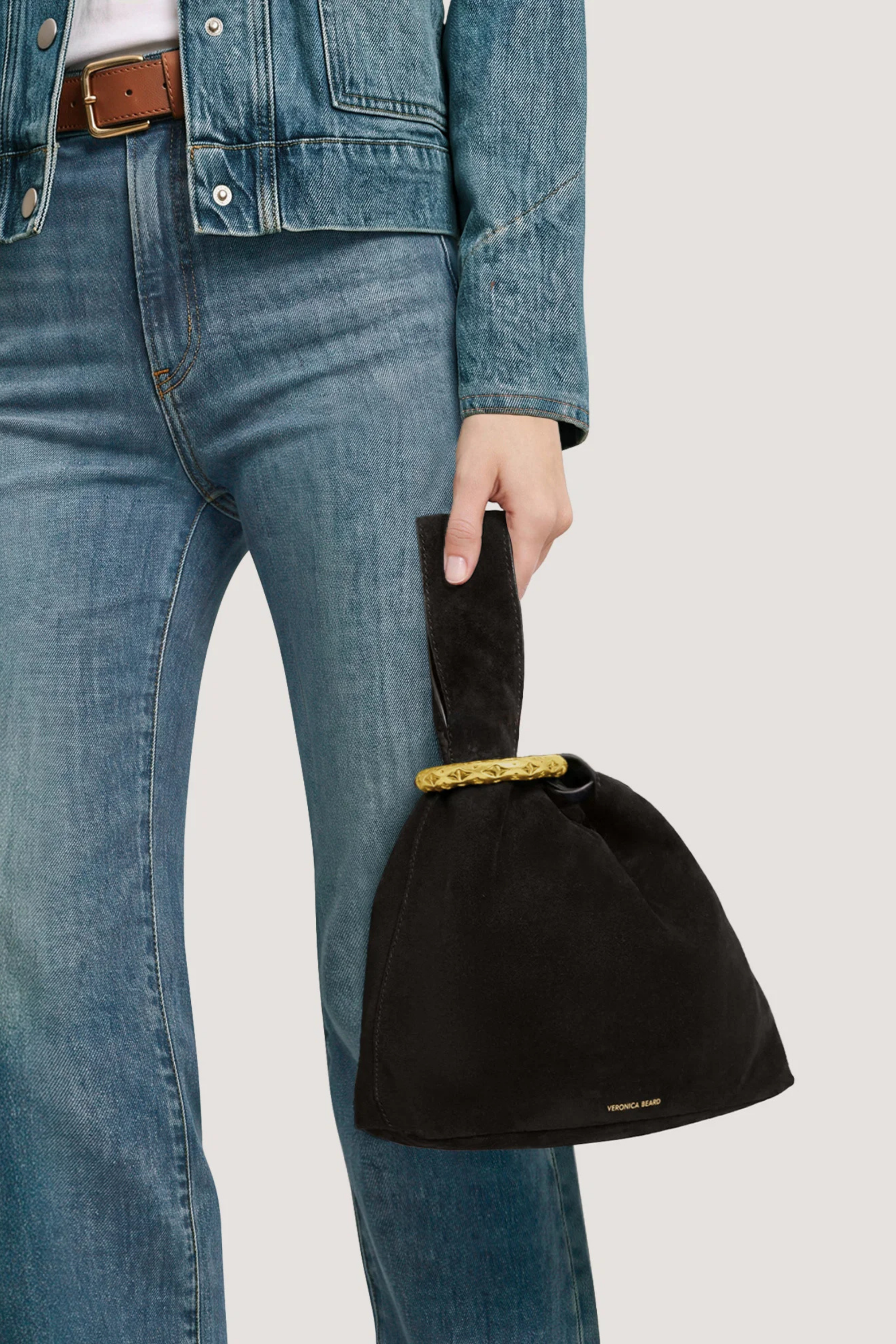 Veronica Beard Suede Swing Bag