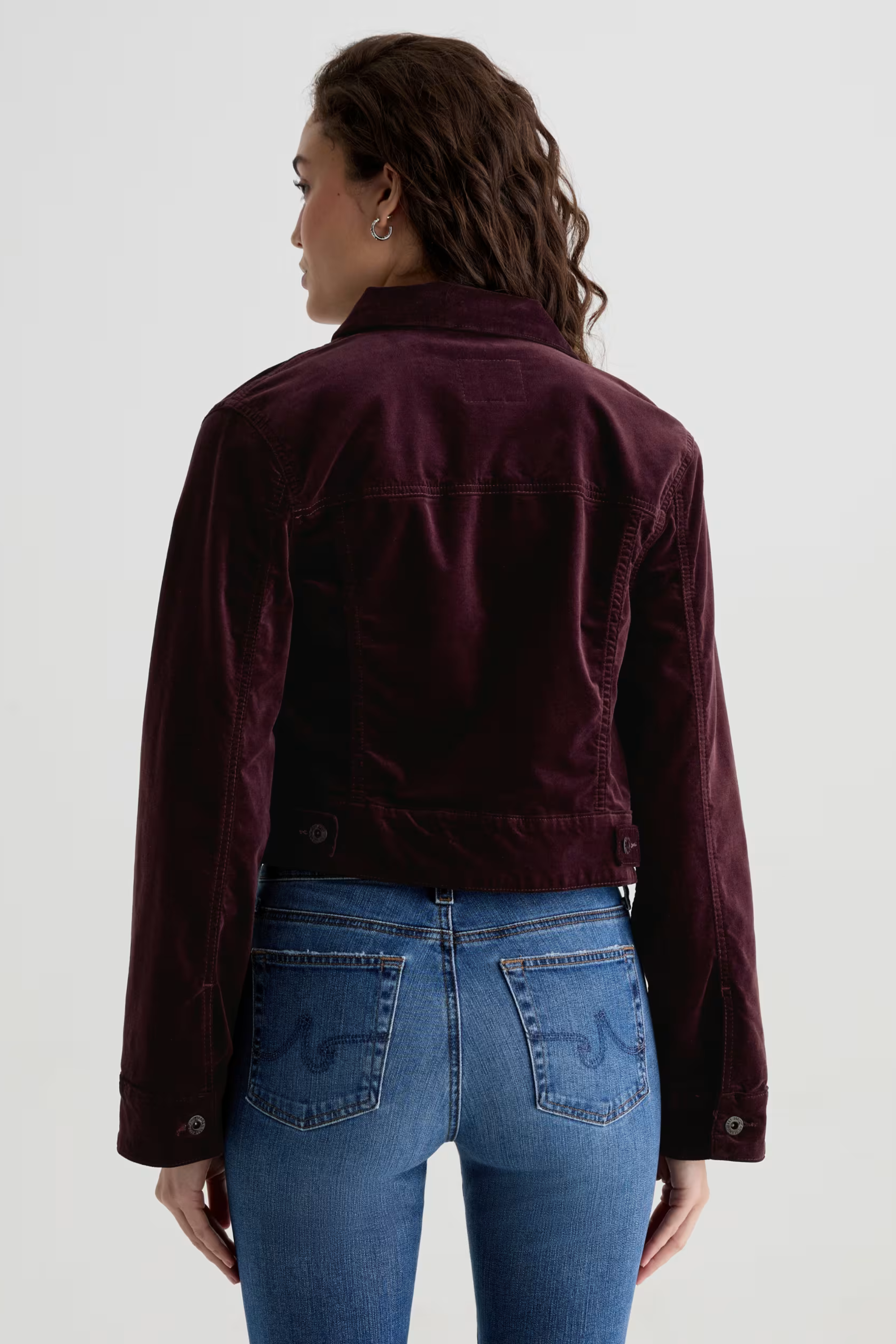 AG Isa Jacket in Winery Velvet