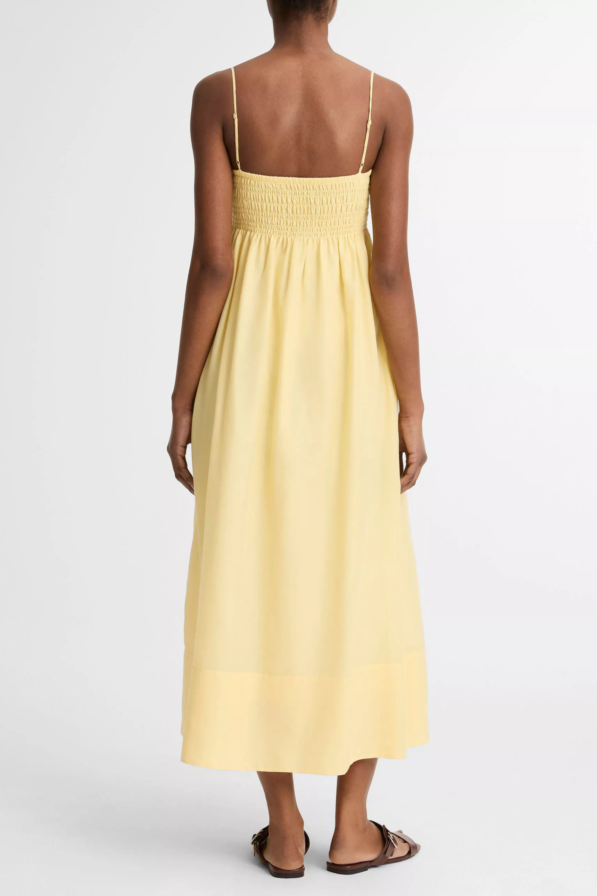 Vince Tie Smocked Cami Dress