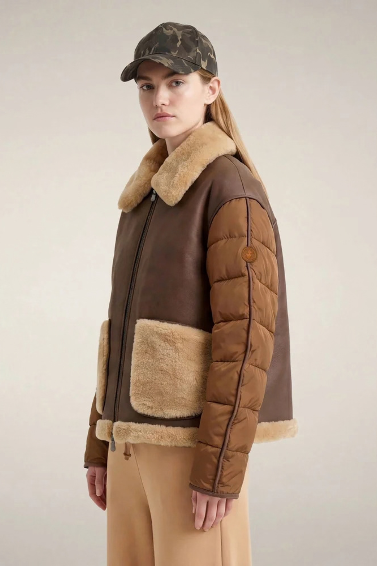 Save the Duck Josette Coat in Hazelnut Brown