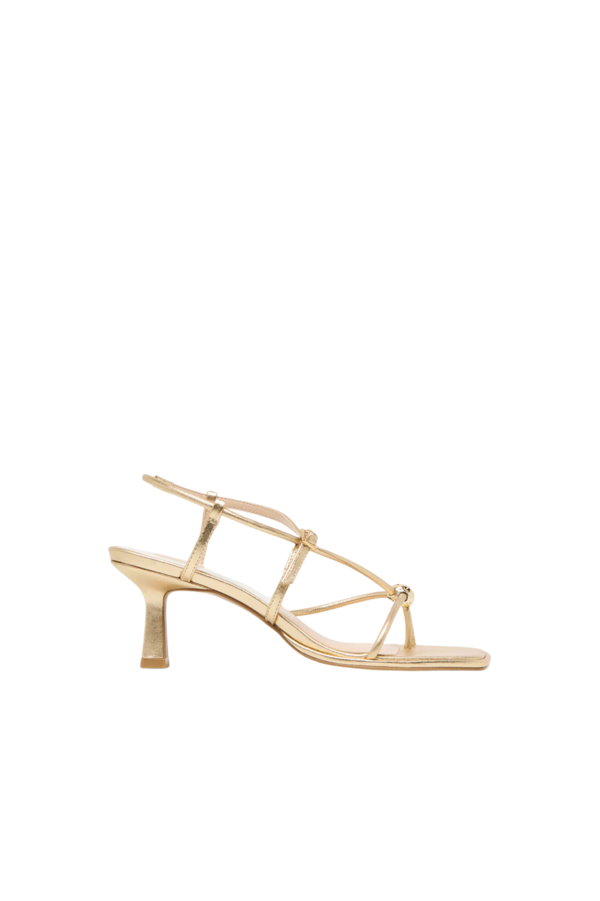 Dolce Vita Mylee Gold Leather Strappy Sandal