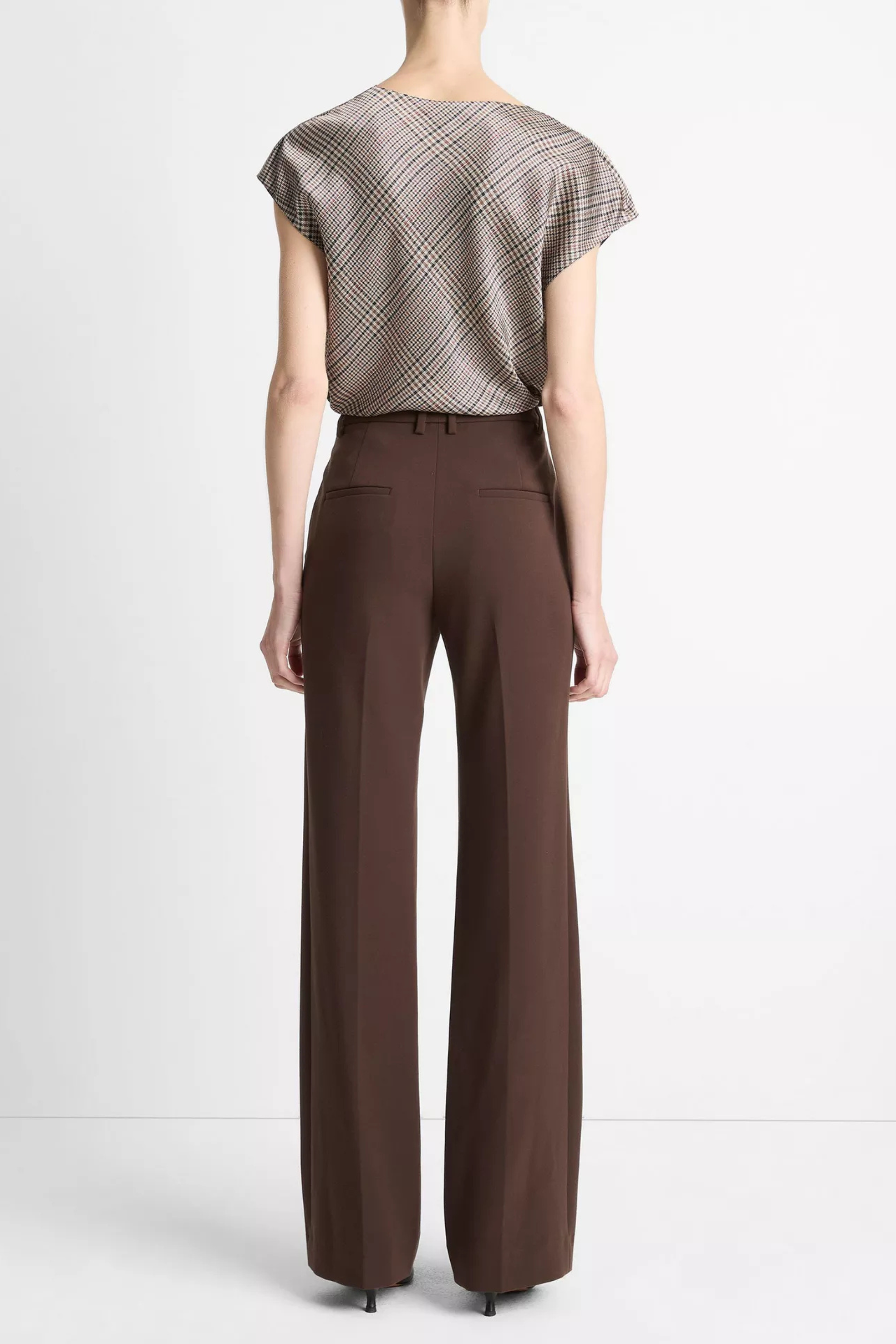 Vince Mid Rise Tailored Flare Pant