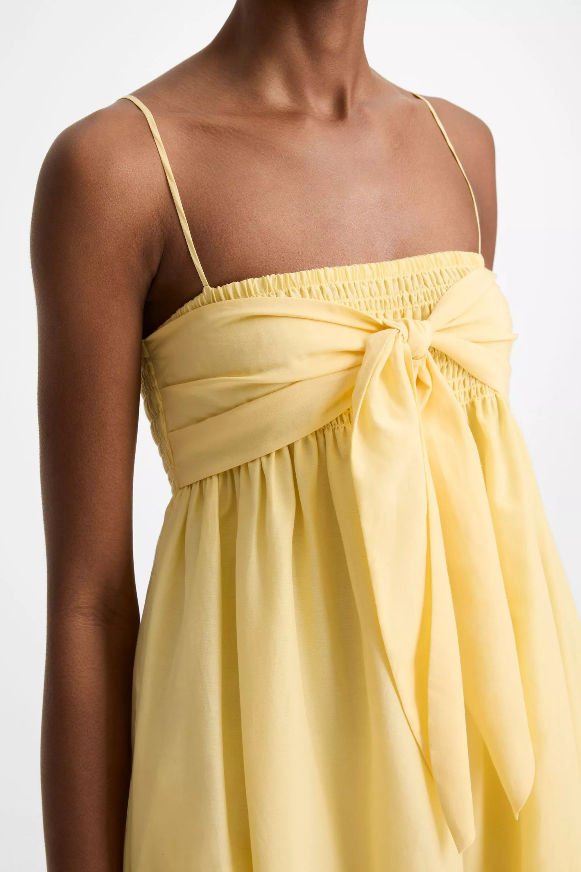 Vince Tie Smocked Cami Dress
