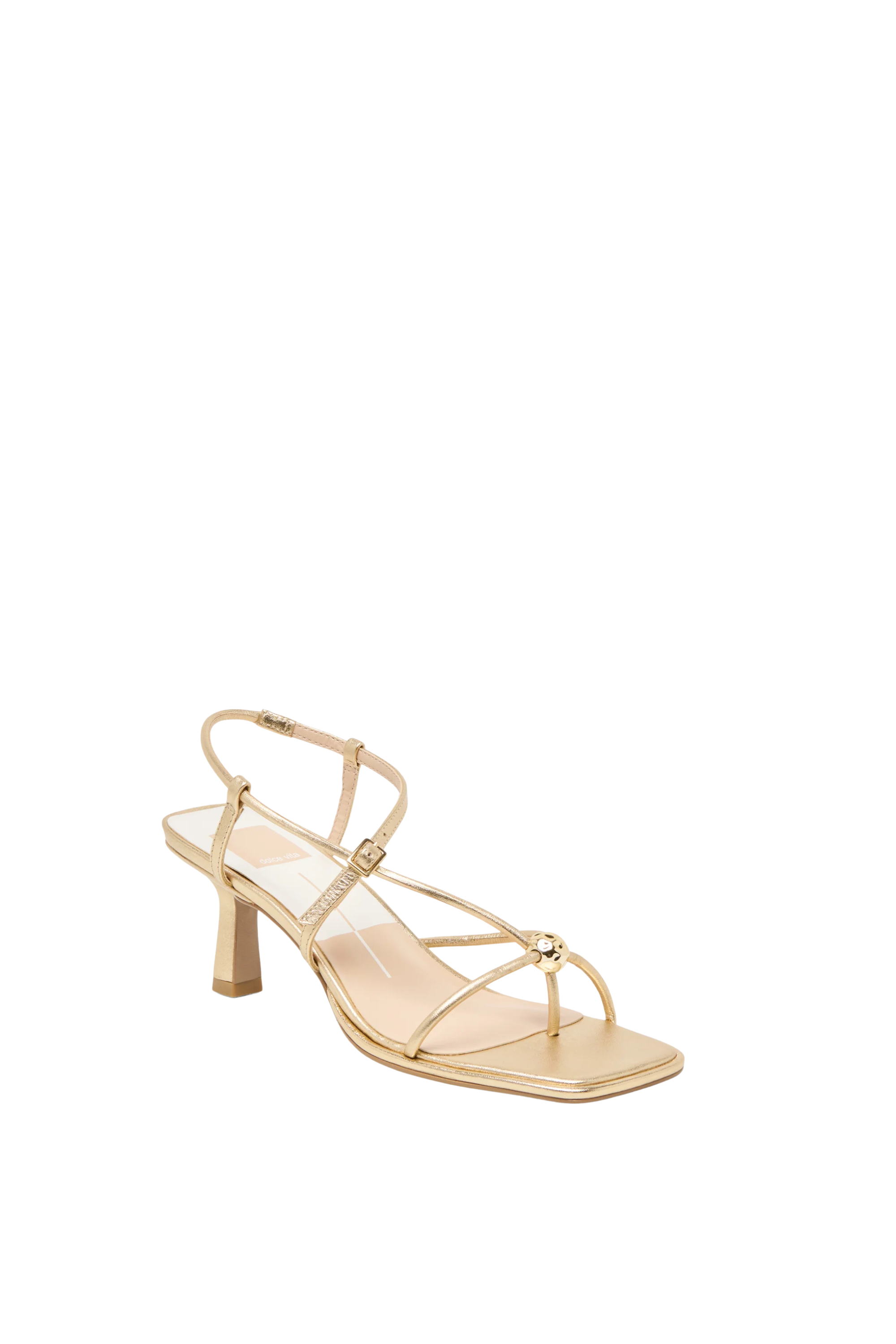 Dolce Vita Mylee Gold Leather Strappy Sandal
