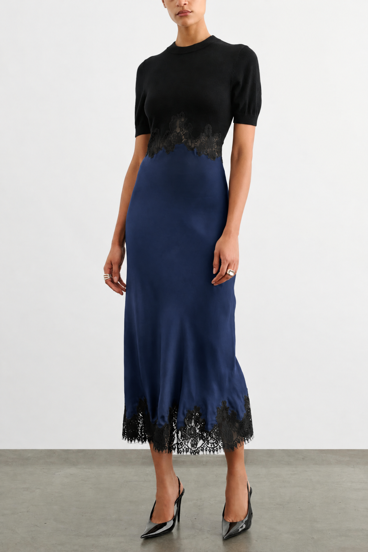 Toccin Kaya Combo Midi Dress