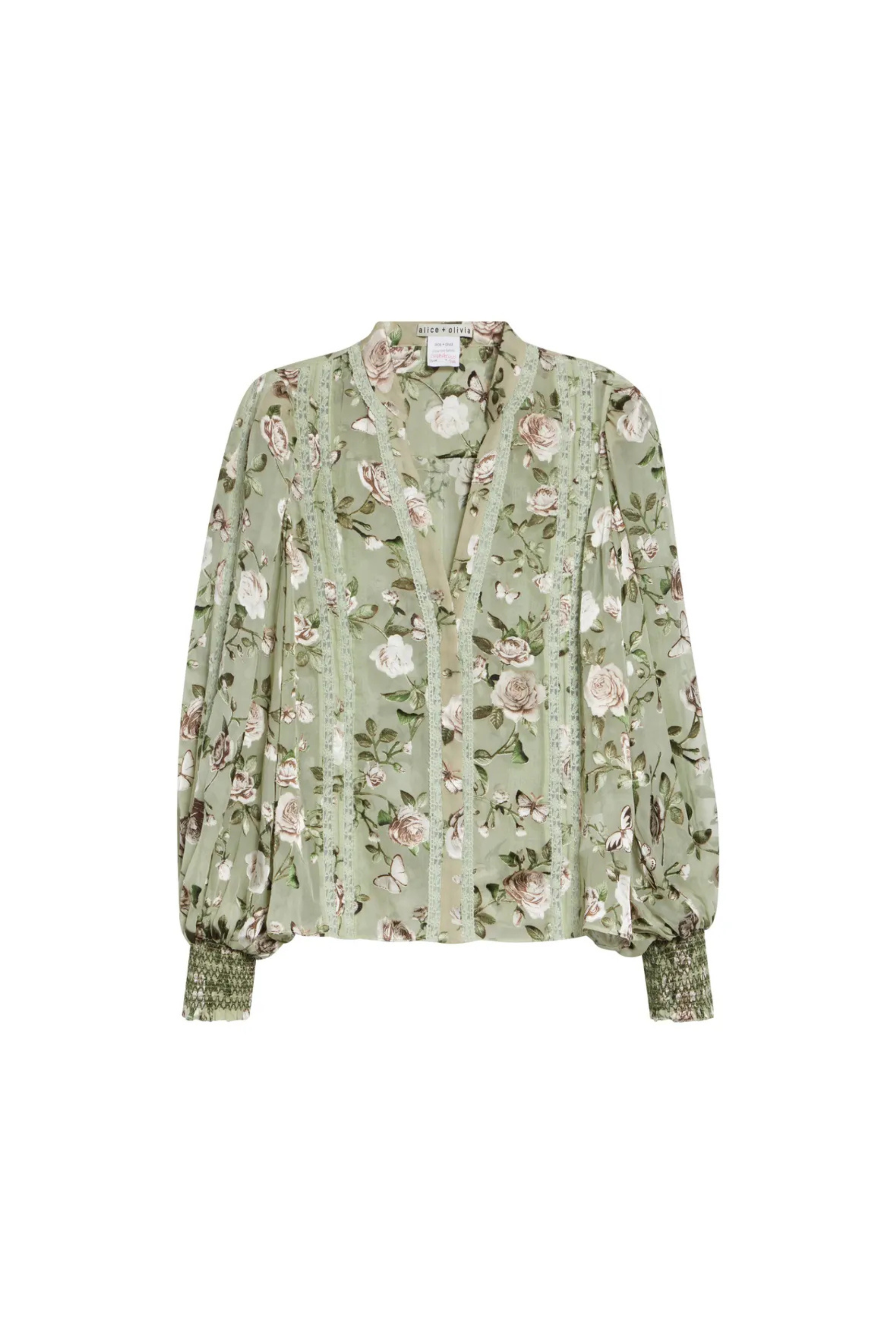 Alice + Olivia Arlette Collared Blouse