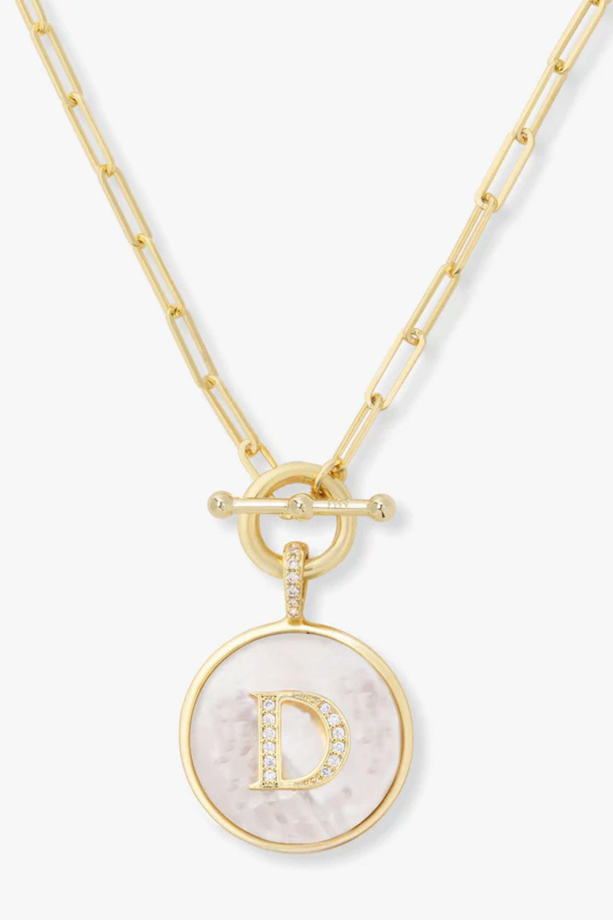 Melinda Maria Love Letters Medallion Necklace