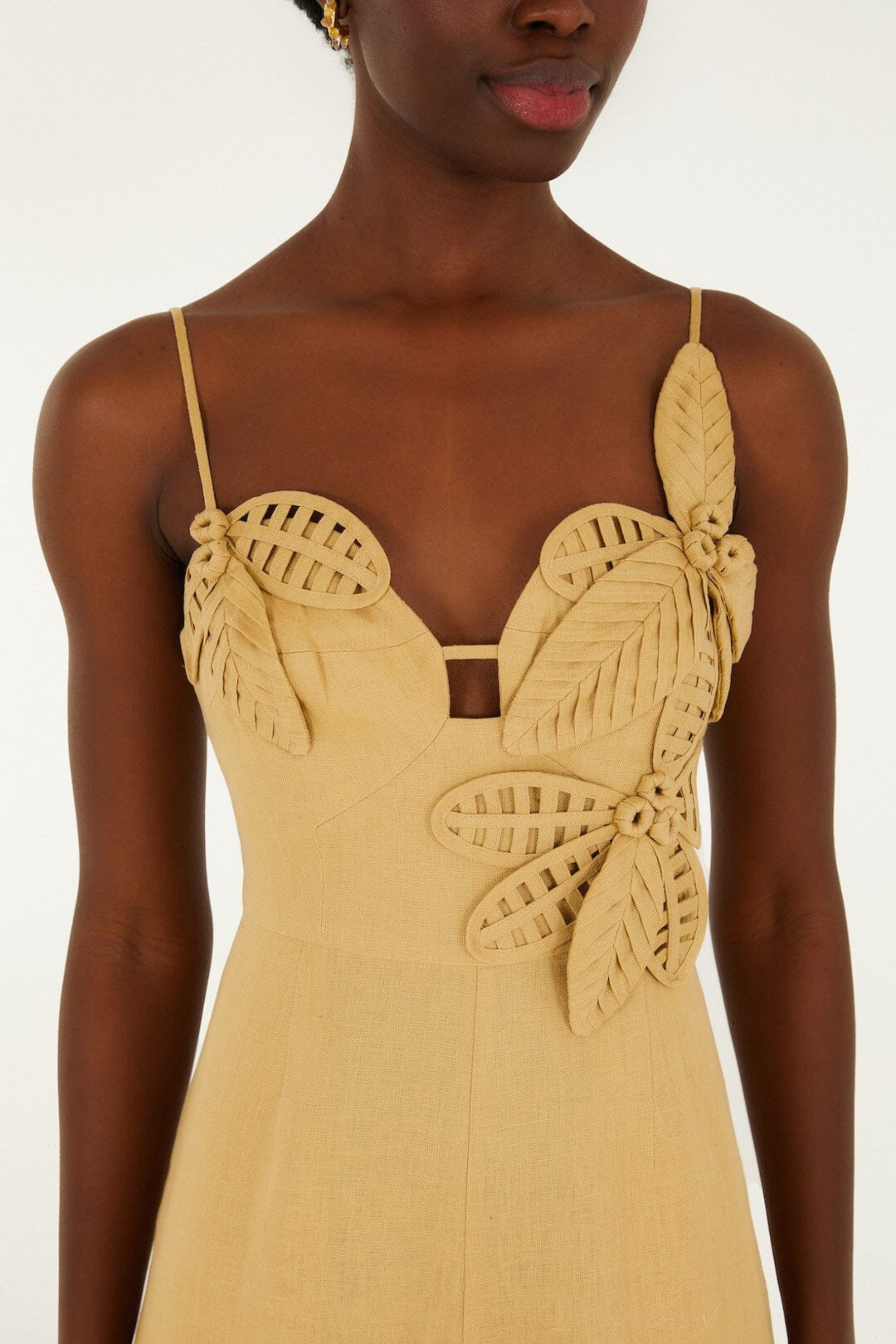 Farm Rio Sand Flowered Jumpsuit