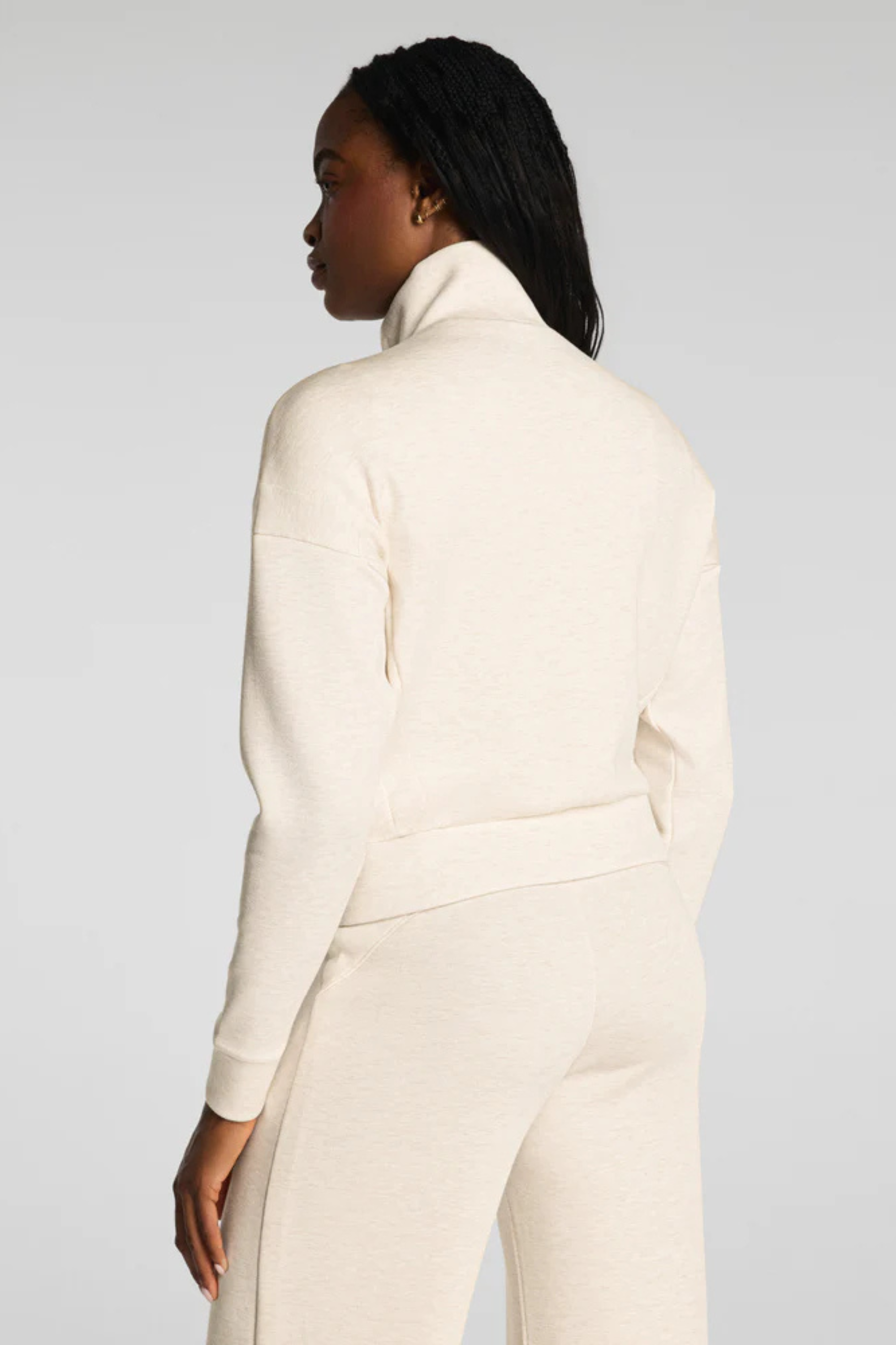 Spanx AirEssentials Track Jacket Oatmeal