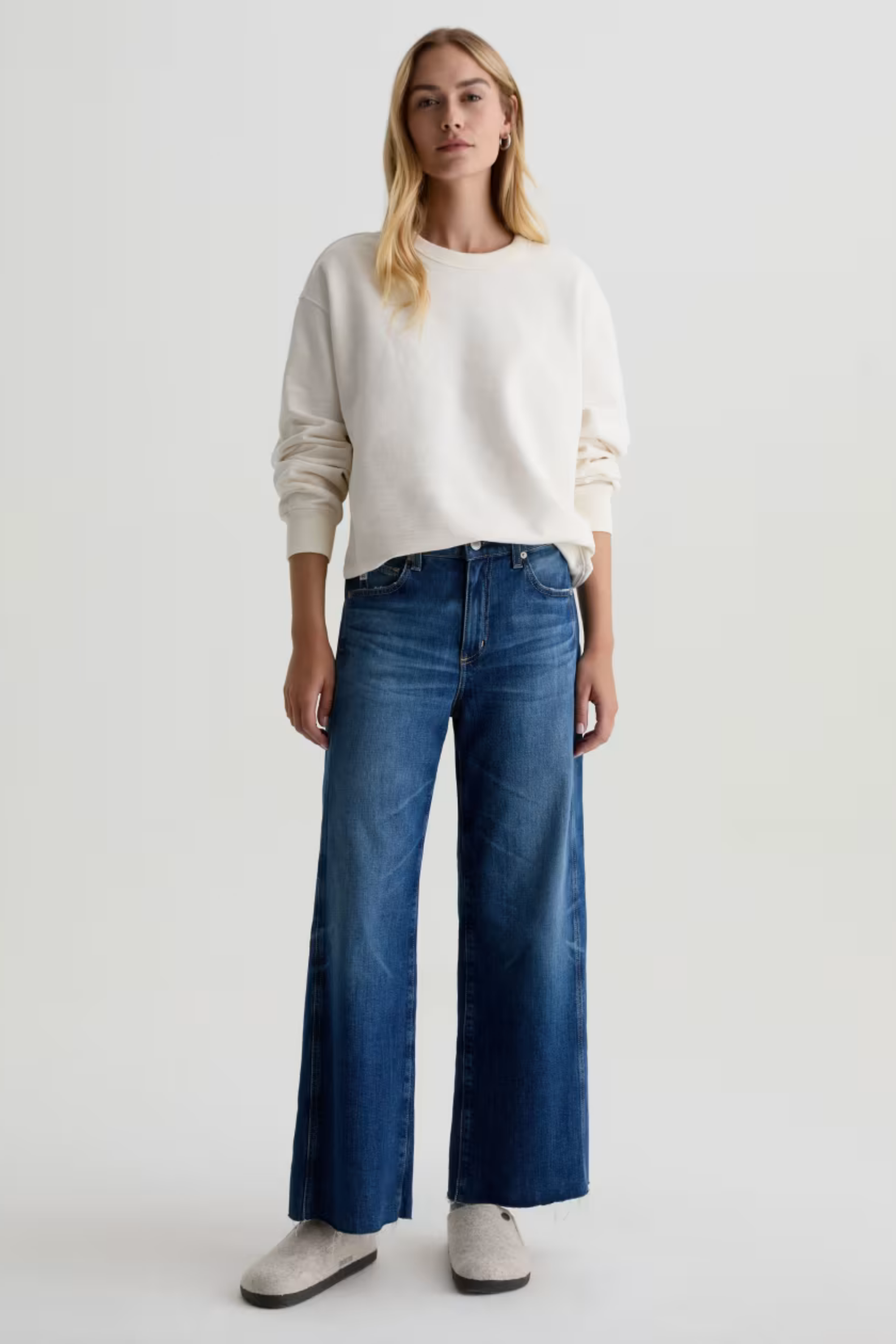 AG Saige Wide Leg Crop Watermist