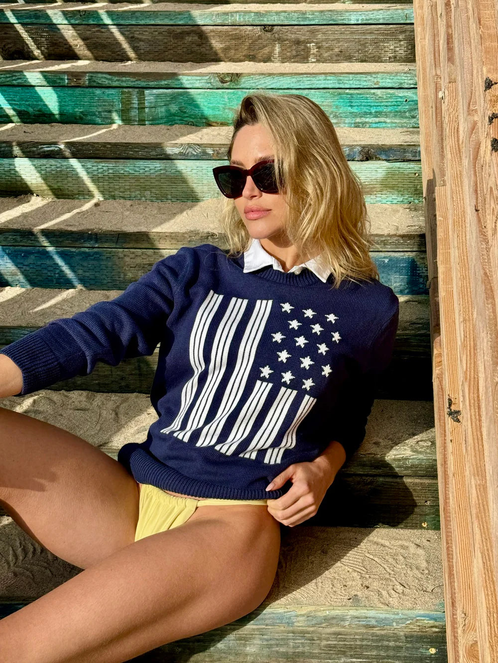 27 Miles Liberty Flag Sweater