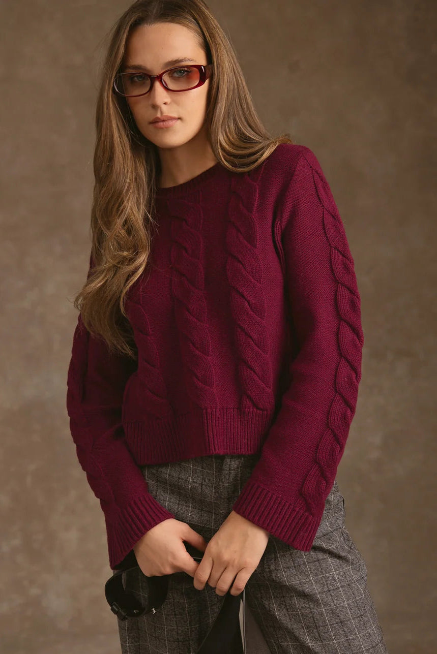 27 Miles Merrit Cable Crew Pullover