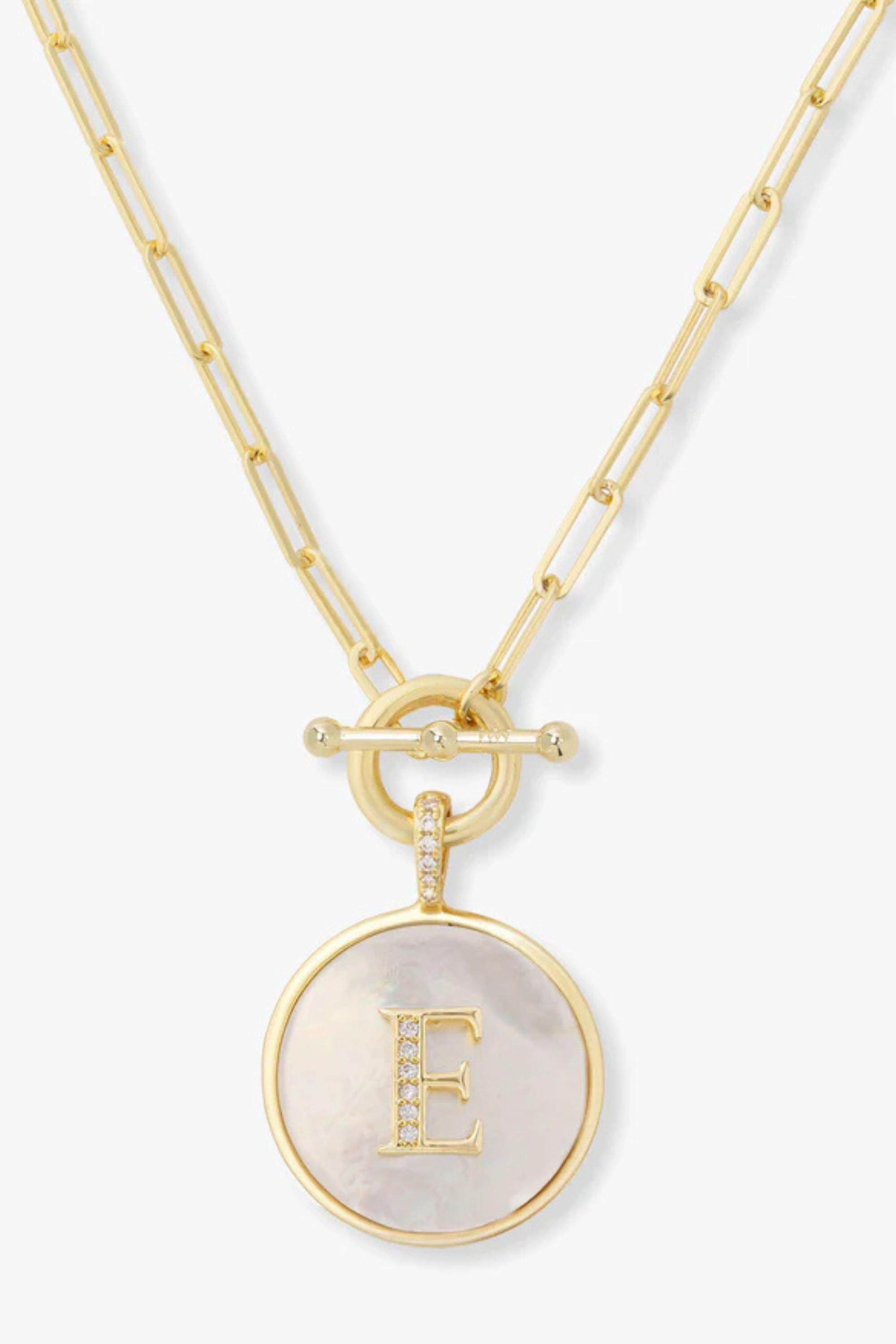 Melinda Maria Love Letters Medallion Necklace