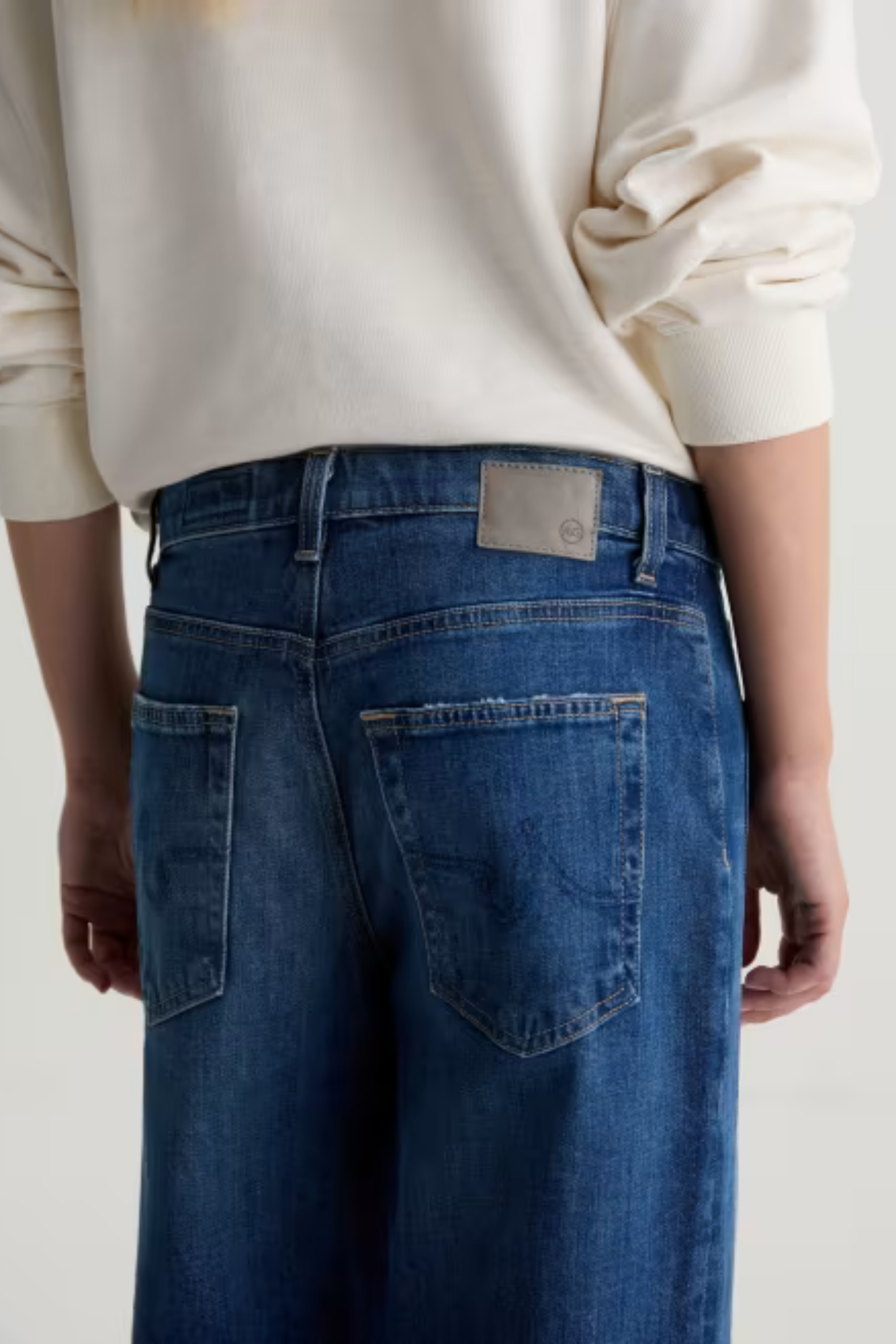 AG Saige Wide Leg Crop Watermist