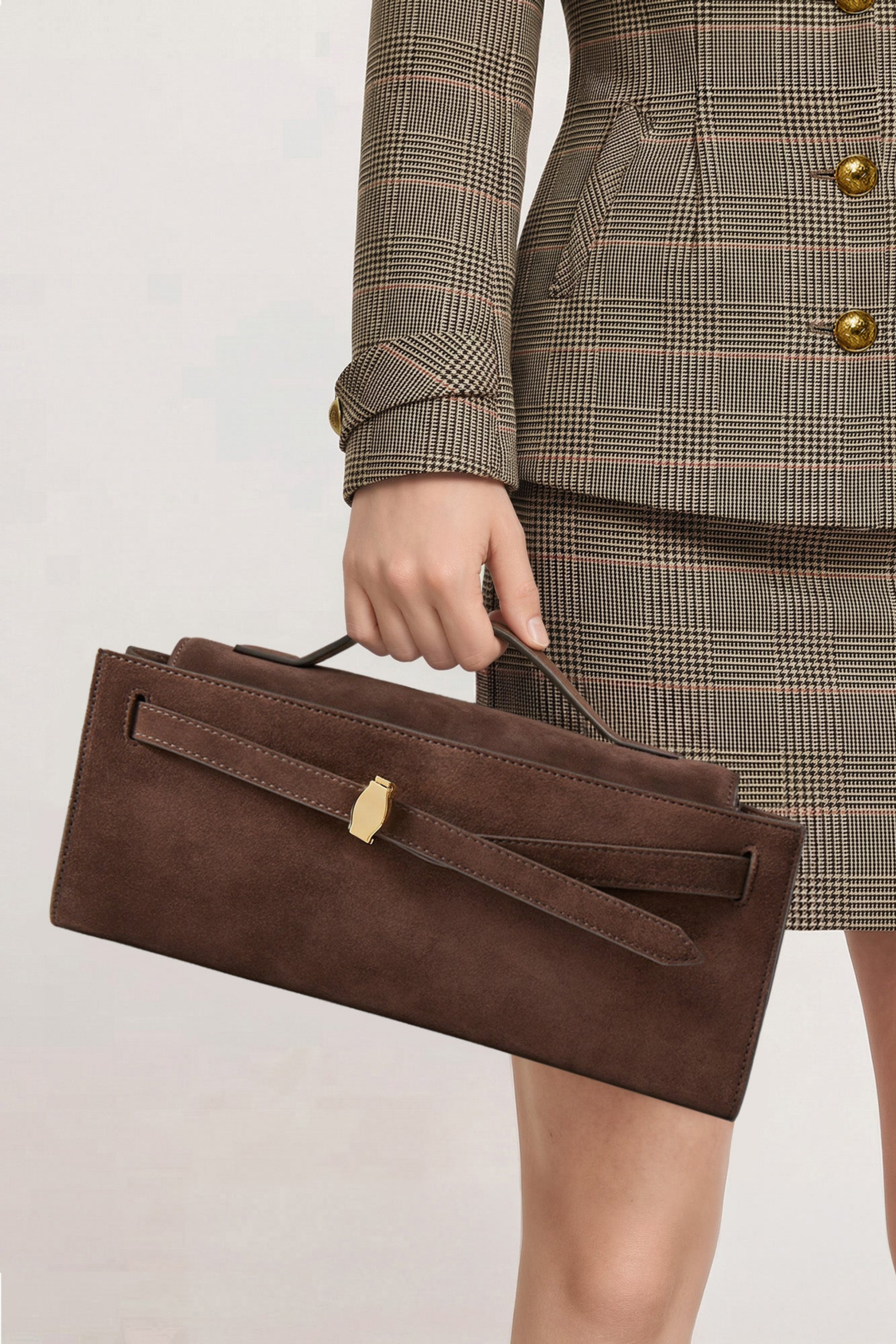 Veronica Beard Suede Dash Clutch