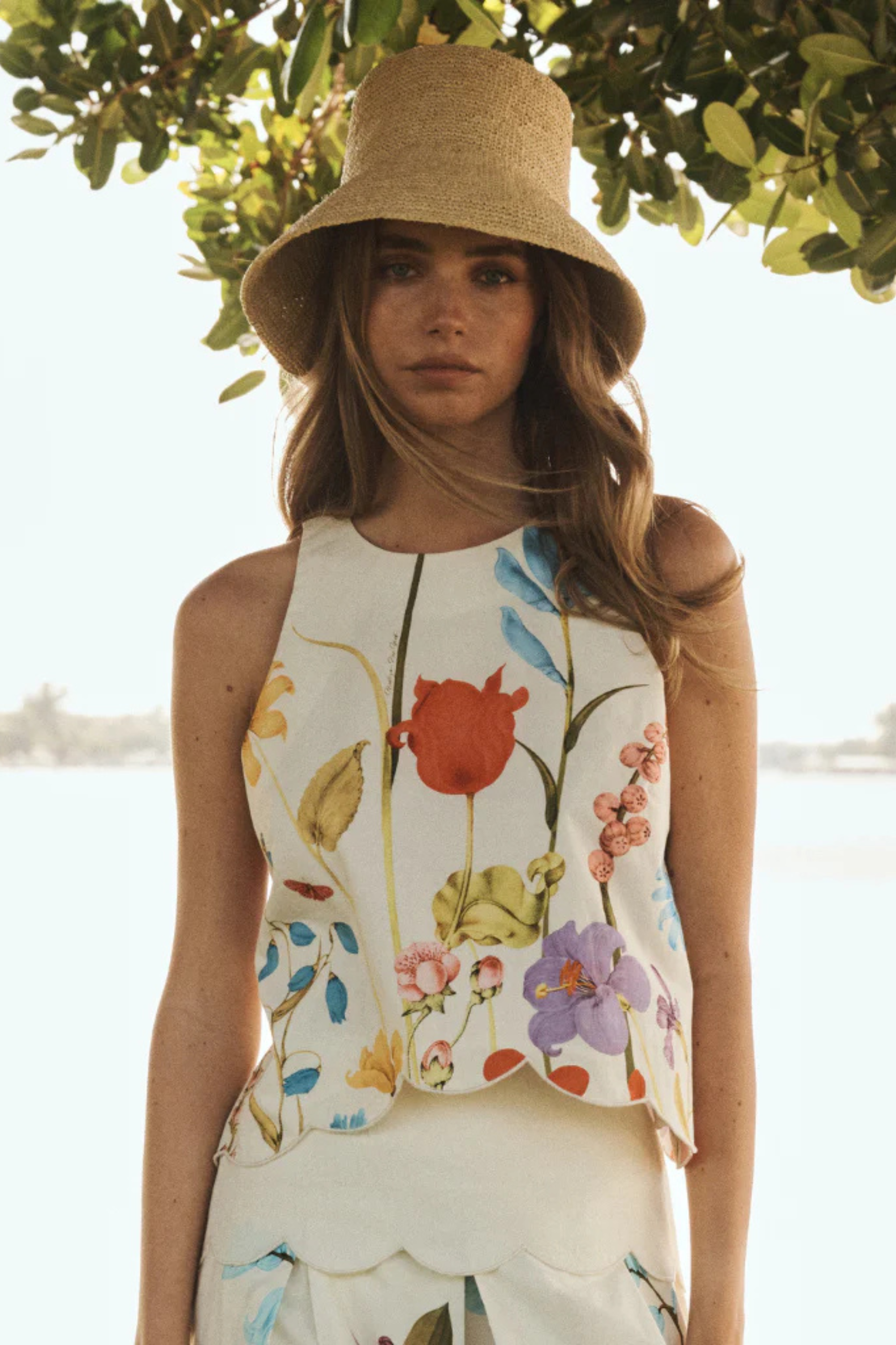 Mestiza Prism Scallop Tank Top