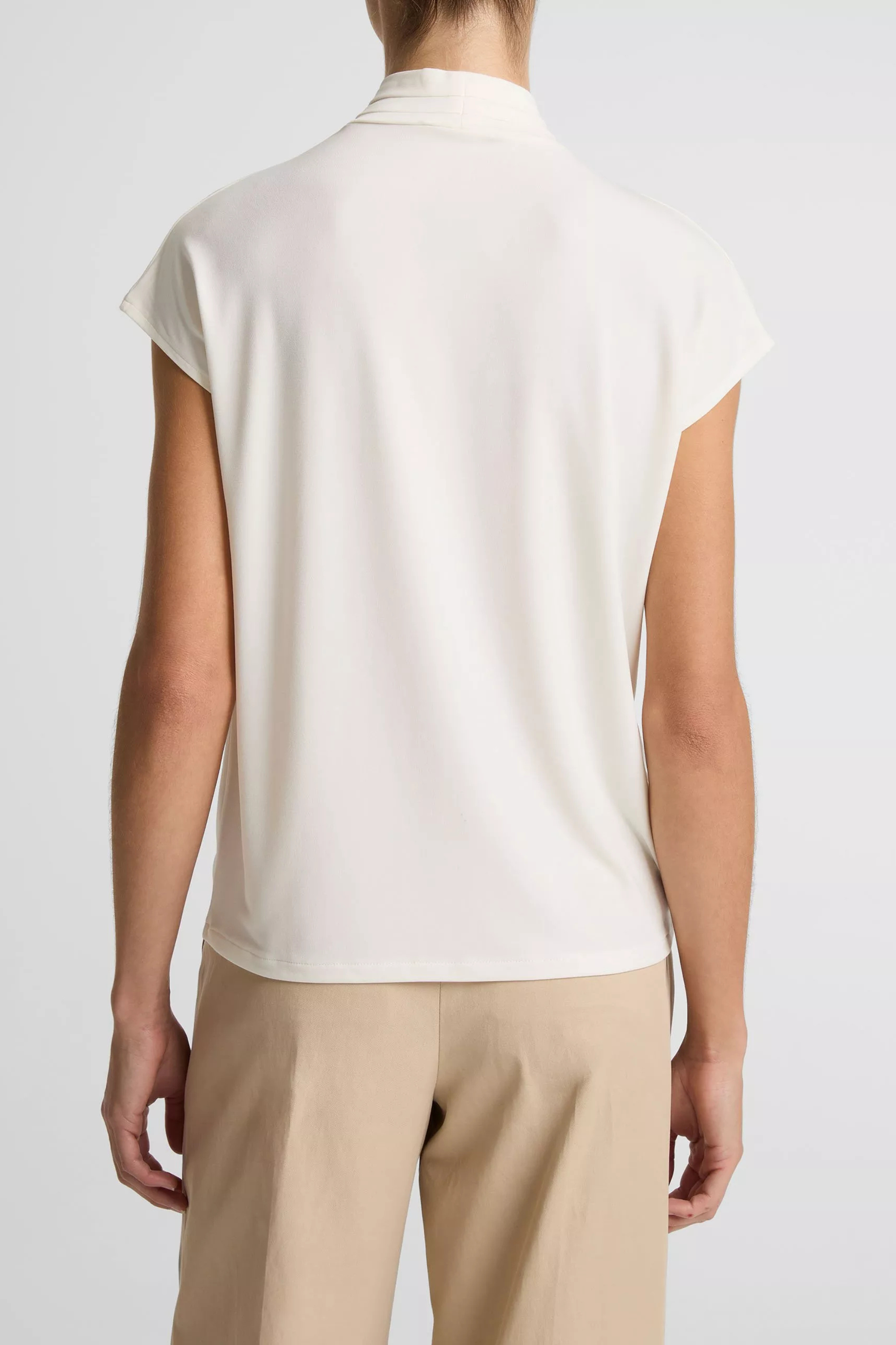 Vince Cap Sleeve Twist Neck Top