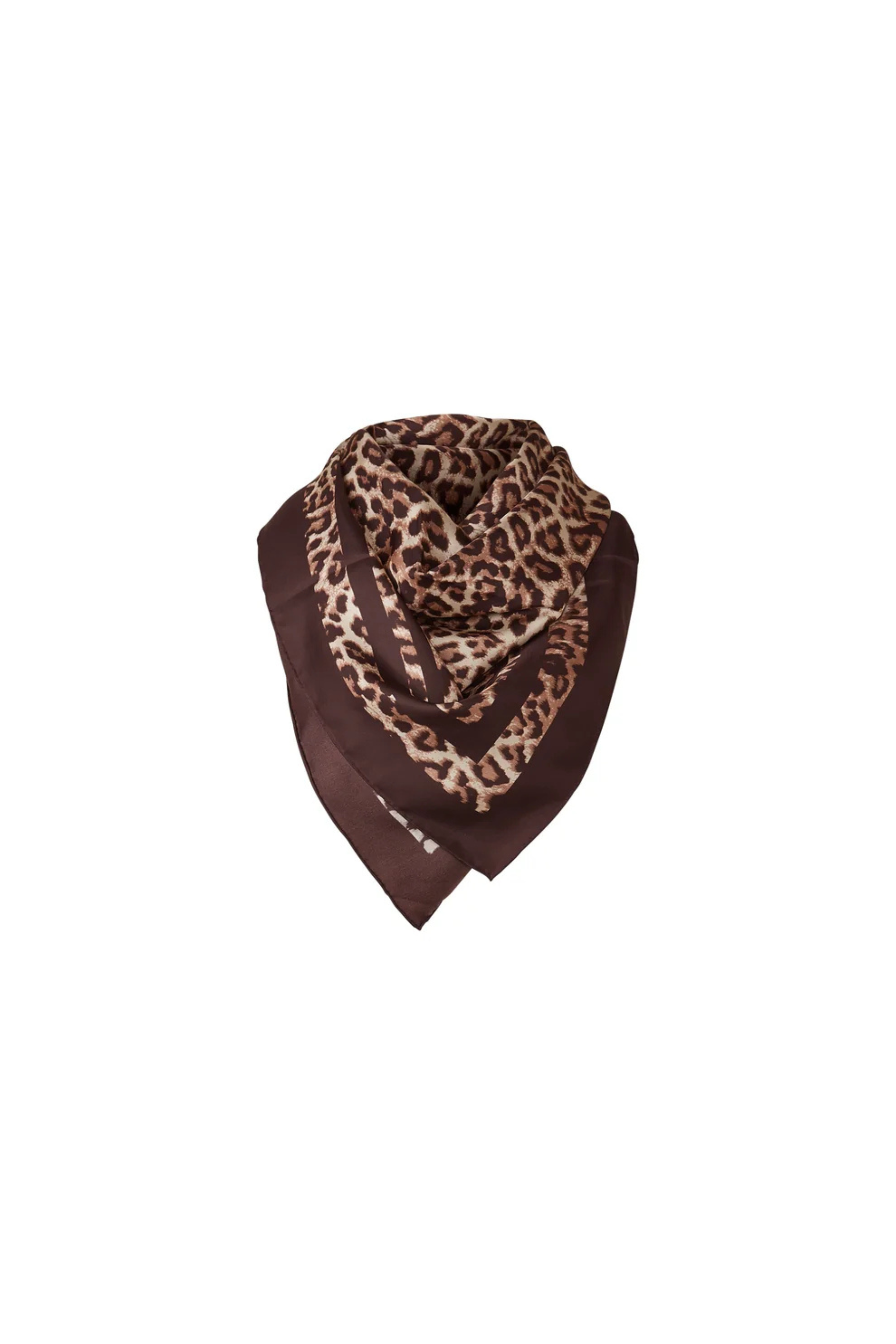 Kinross Leopard Print Square Scarf