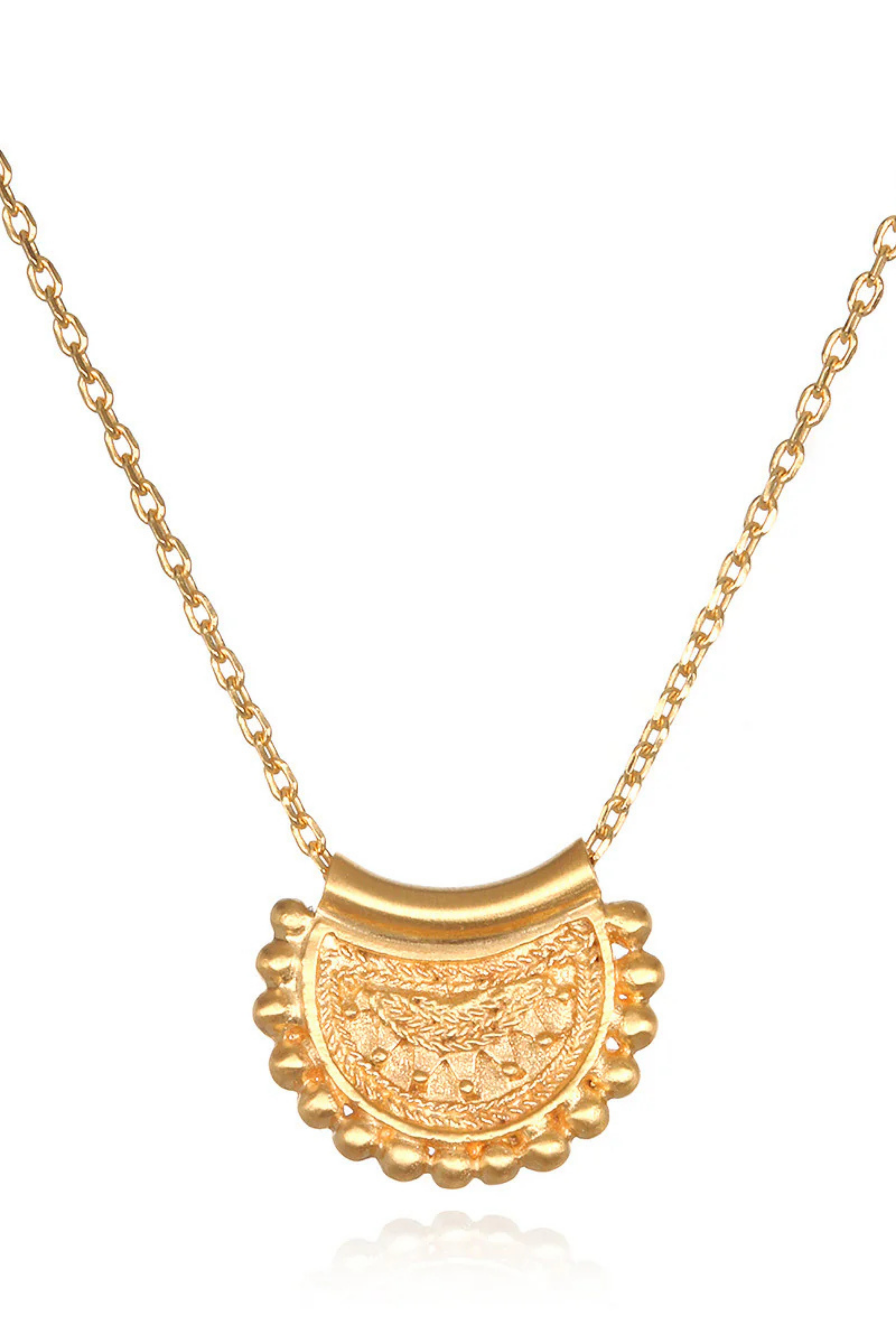 Satya 18" Gold Mini Mandala Necklace