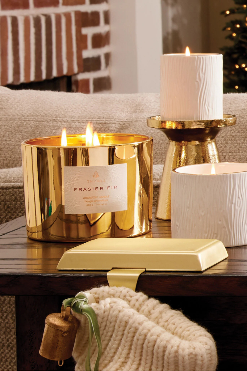 Thymes Frasier Fir 3-wick Gold