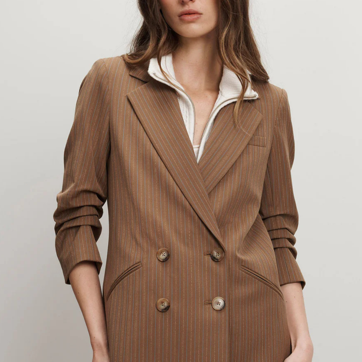 新品　JACQUEMUS ブラウン テーラードジャケット 48 Jacquemus Brown Le Raphia 'La Veste Amaro' Blazer Jacquemus