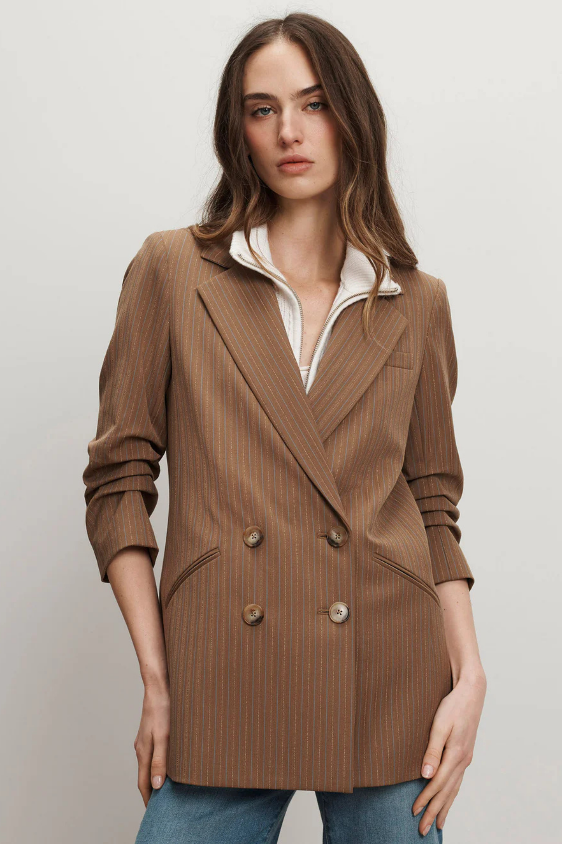 【破格！】Double-breasted Blazer Veronica Beard Rupert Dickey Jacket