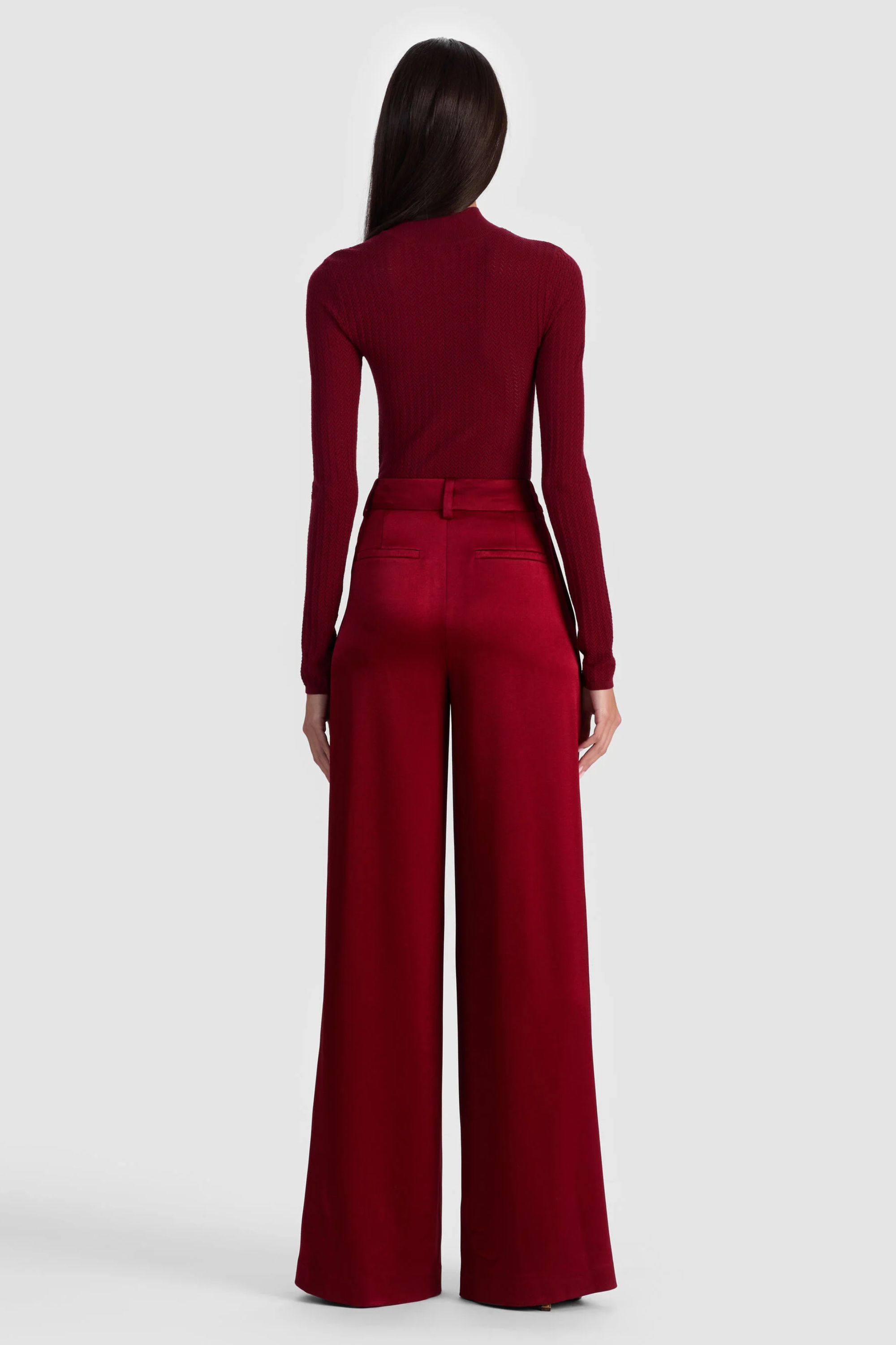 Alice + Olivia Kennedy High Rise Double Pleat Trouser