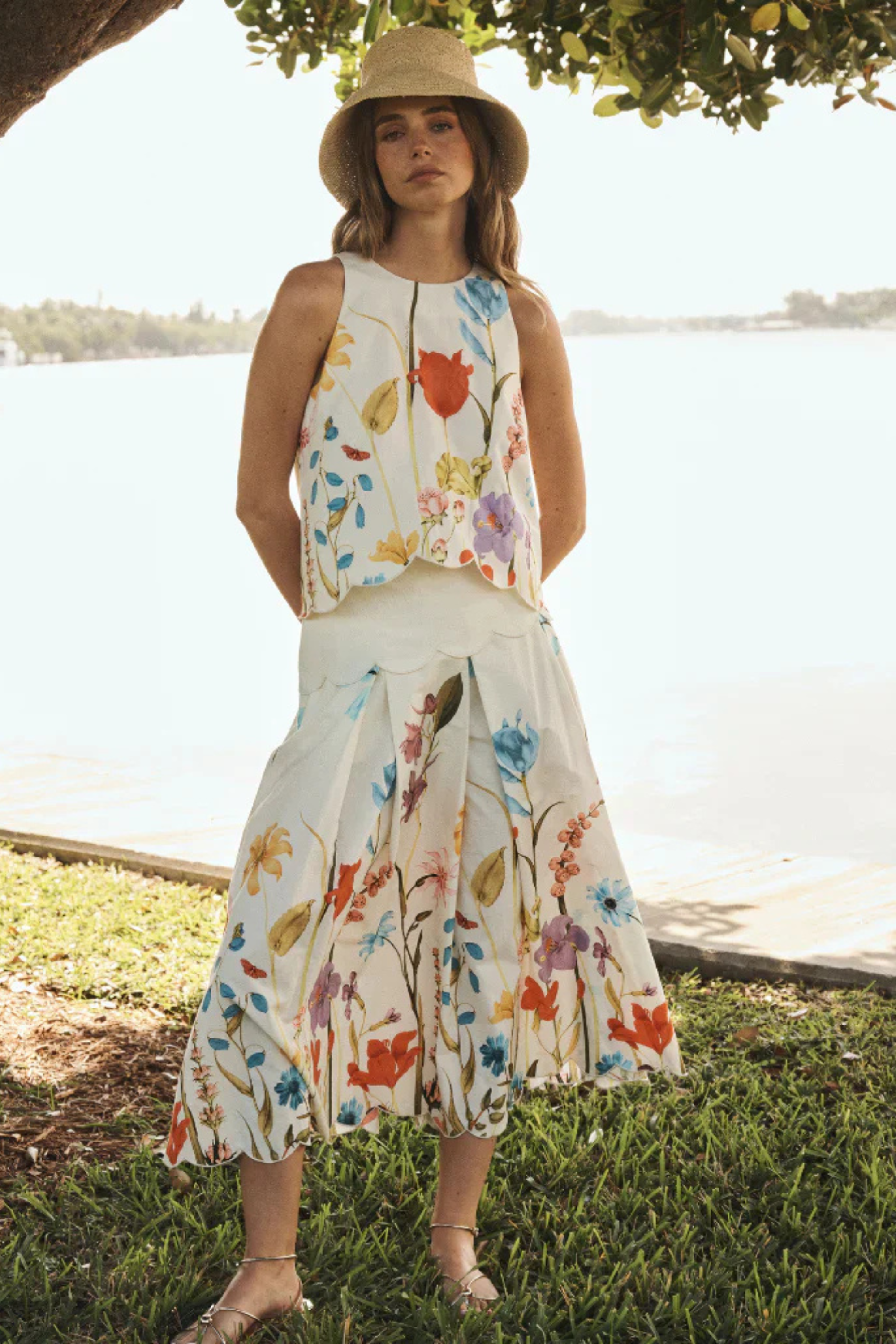 Mestiza Prism Scallop Tank Top