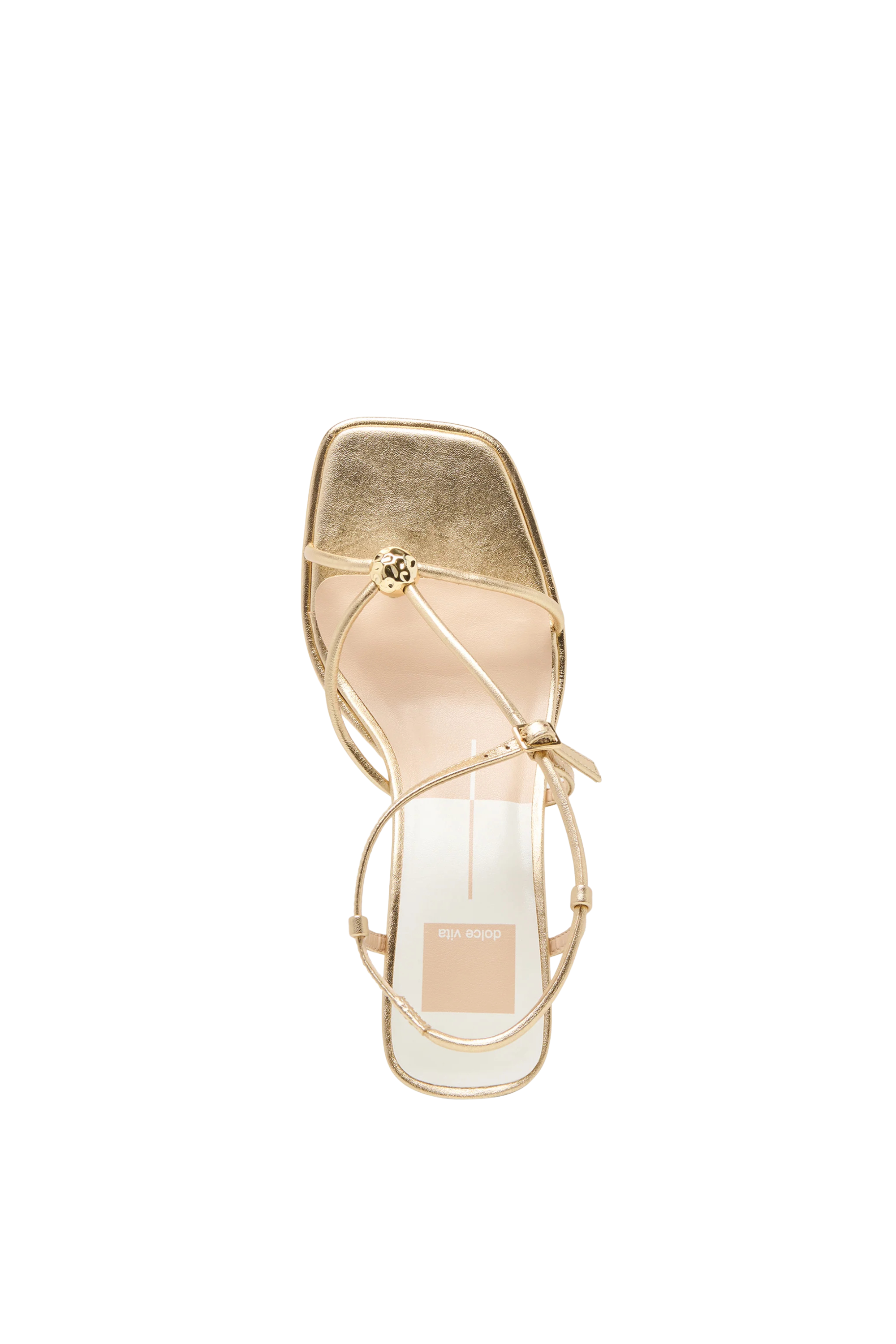 Dolce Vita Mylee Gold Leather Strappy Sandal