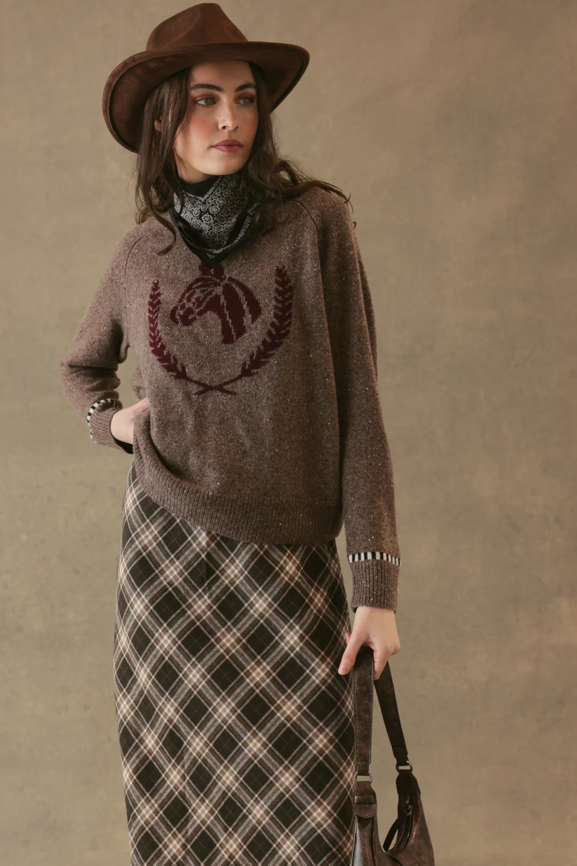 27 Miles Horse Intarsia Sweater