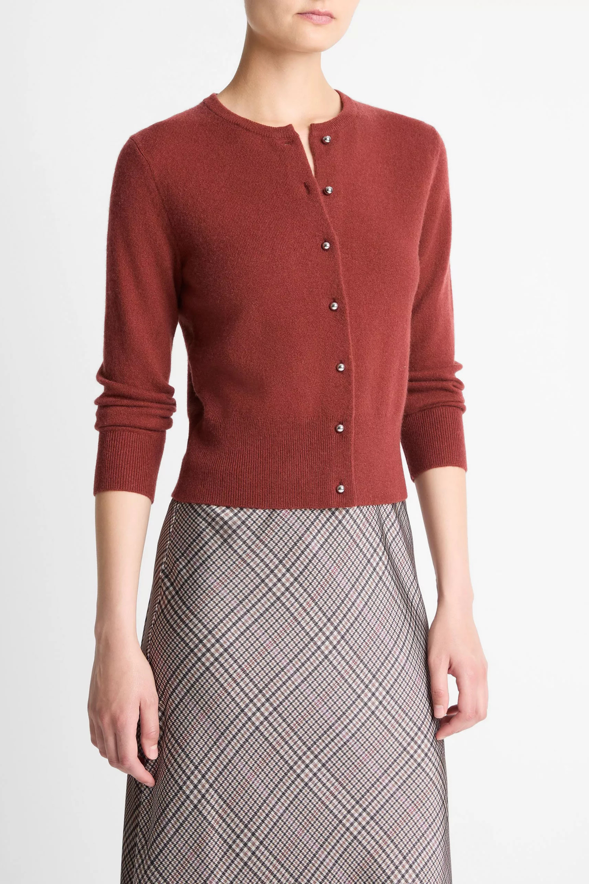 Vince Metal Button Cardigan
