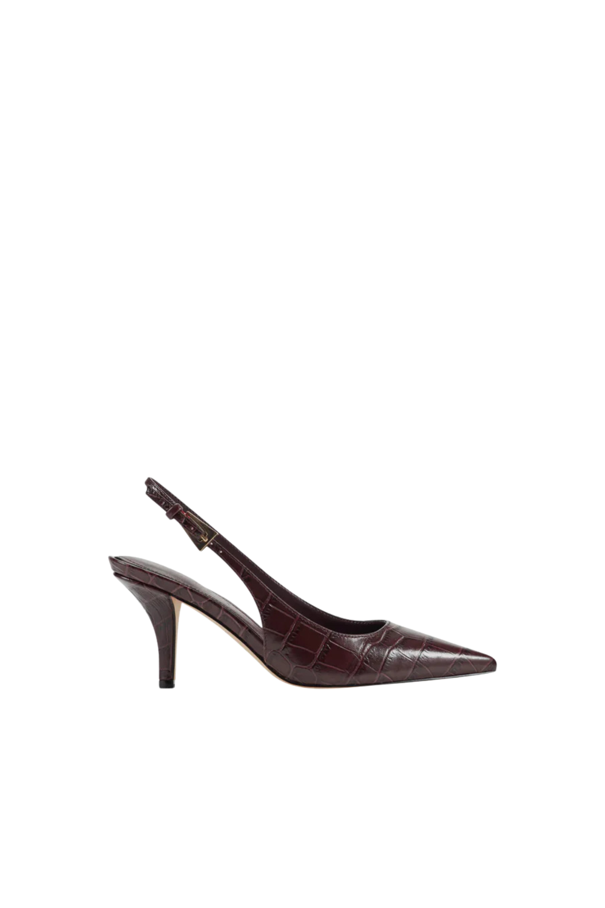 Marc Fisher Slingback Pump Brown Croc