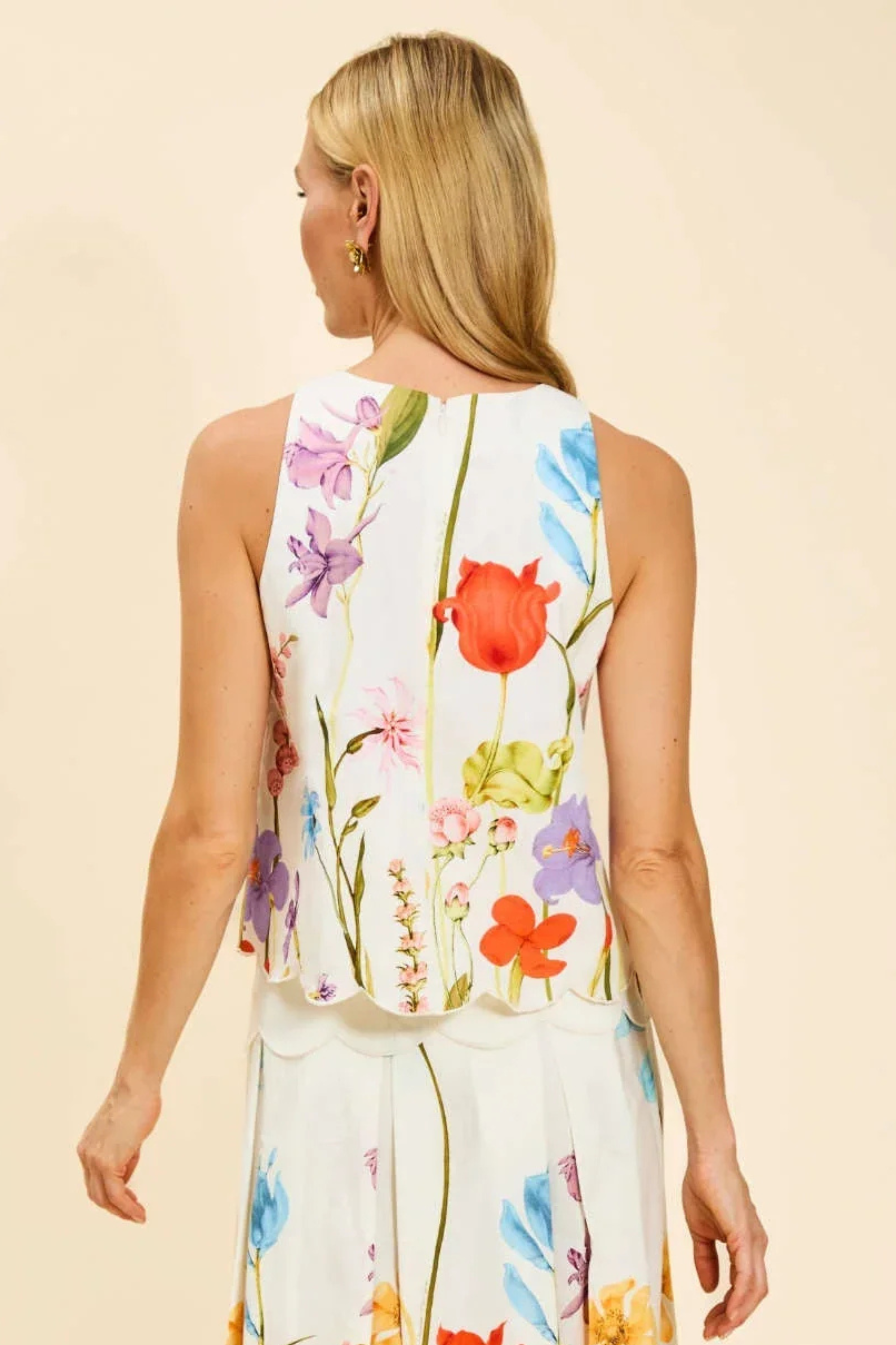 Mestiza Prism Scallop Tank Top