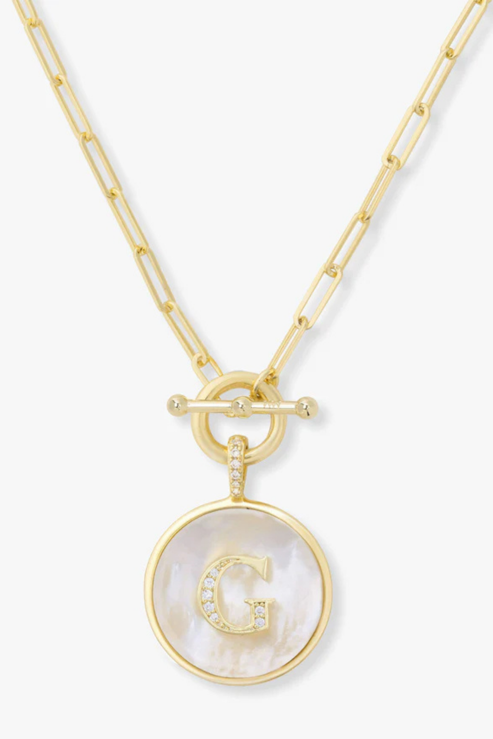 Melinda Maria Love Letters Medallion Necklace
