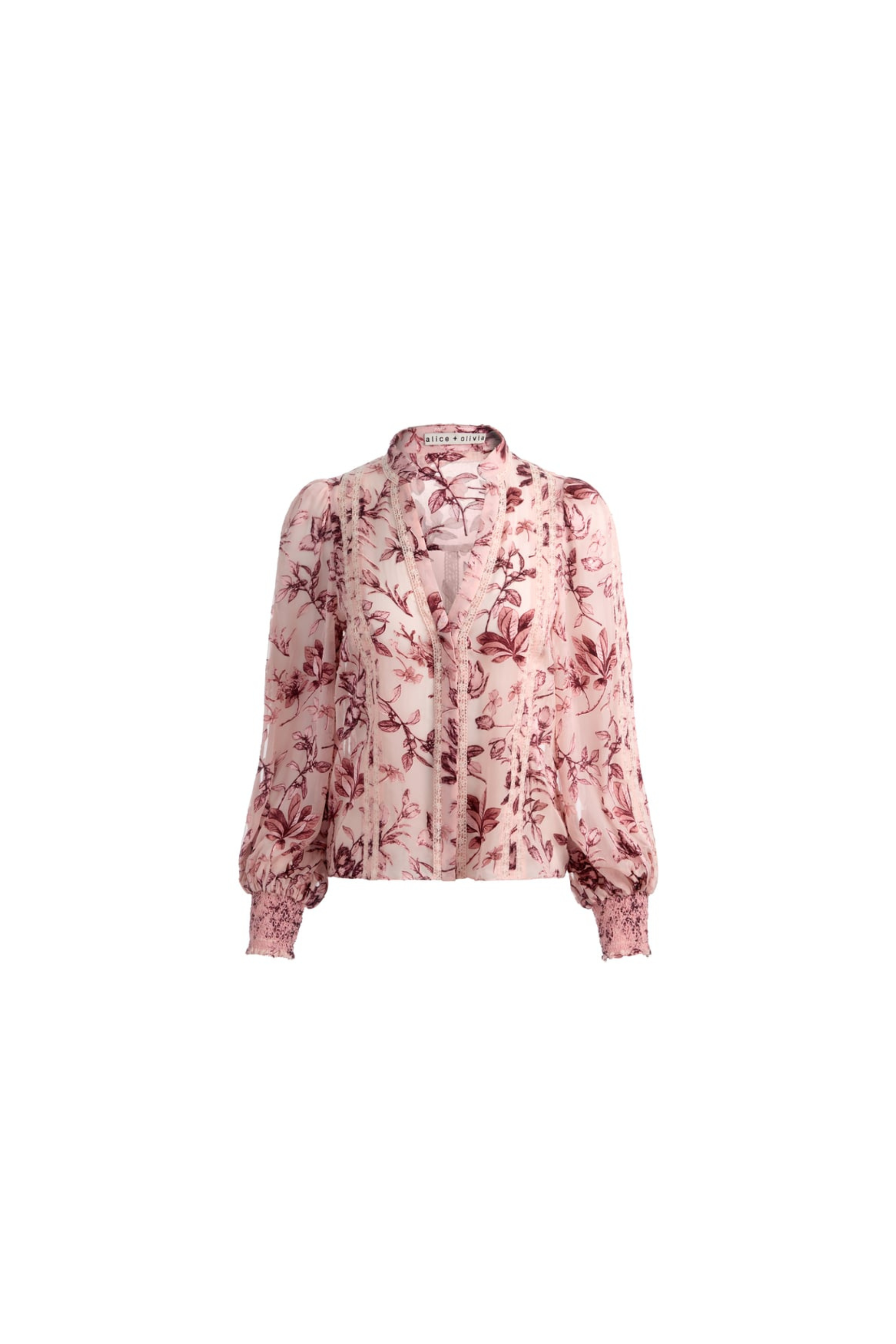 Alice + Olivia Arlette Collared Blouse