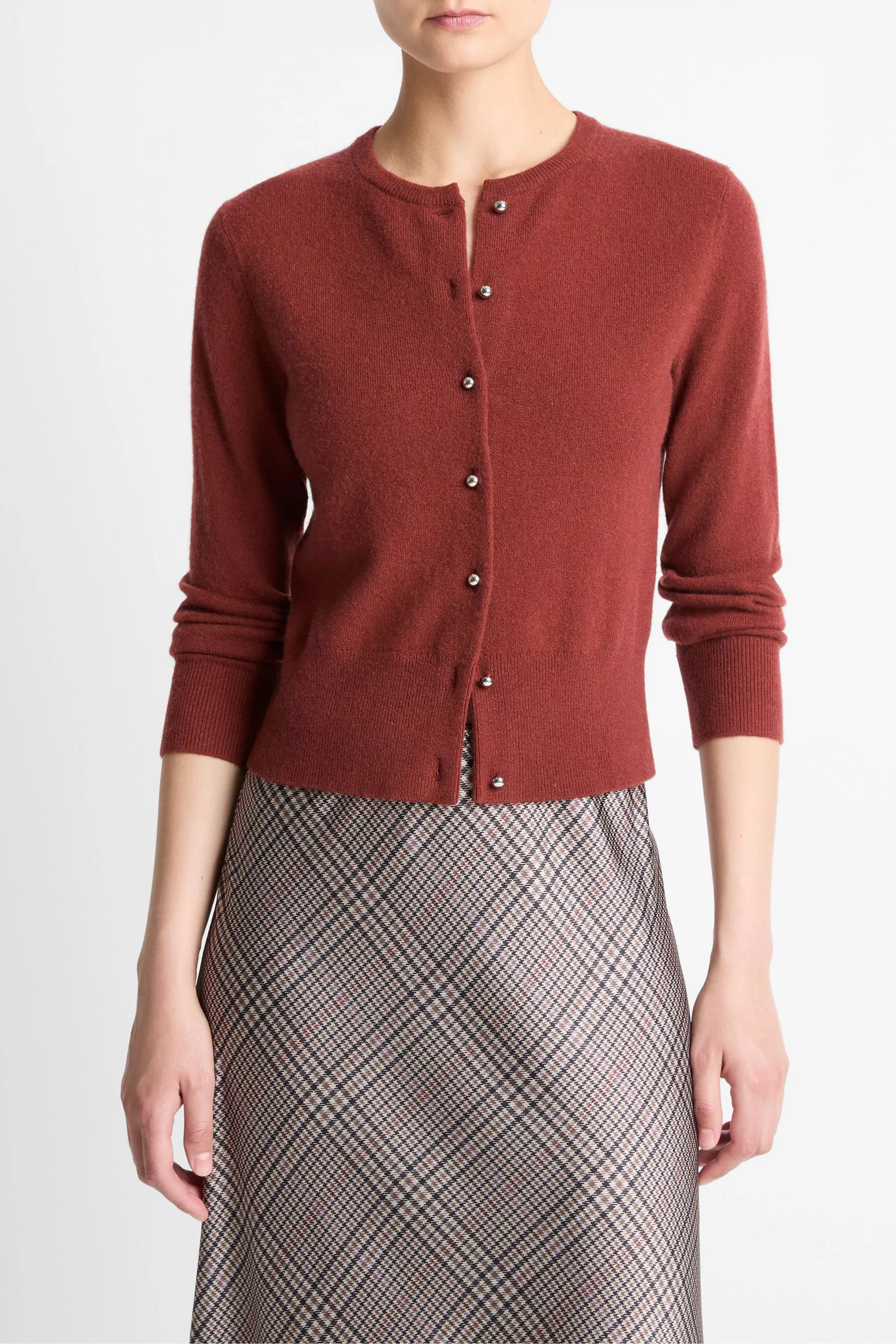 Vince Metal Button Cardigan