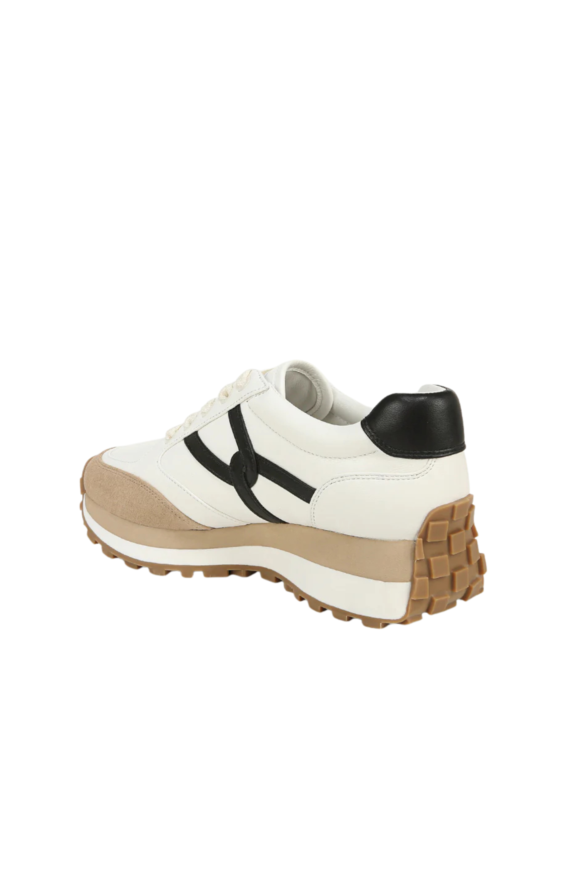 Veronica Beard Valentina Sneaker in Coconut/Black