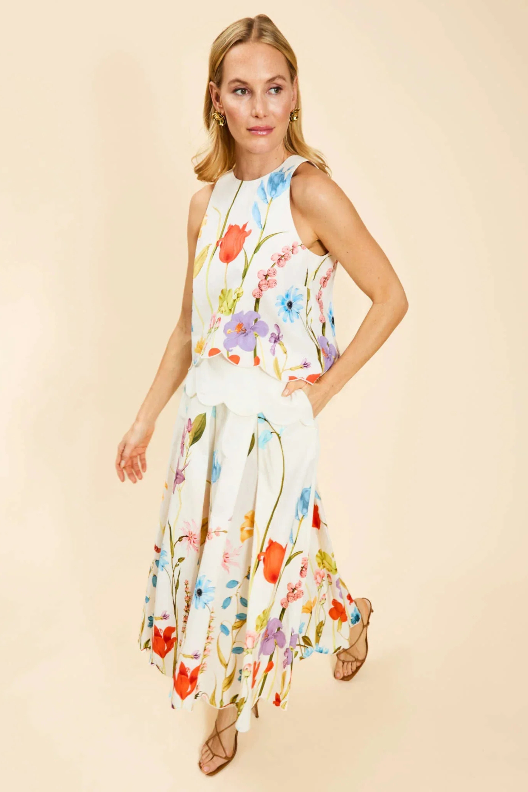 Mestiza Prism Scallop Tank Top