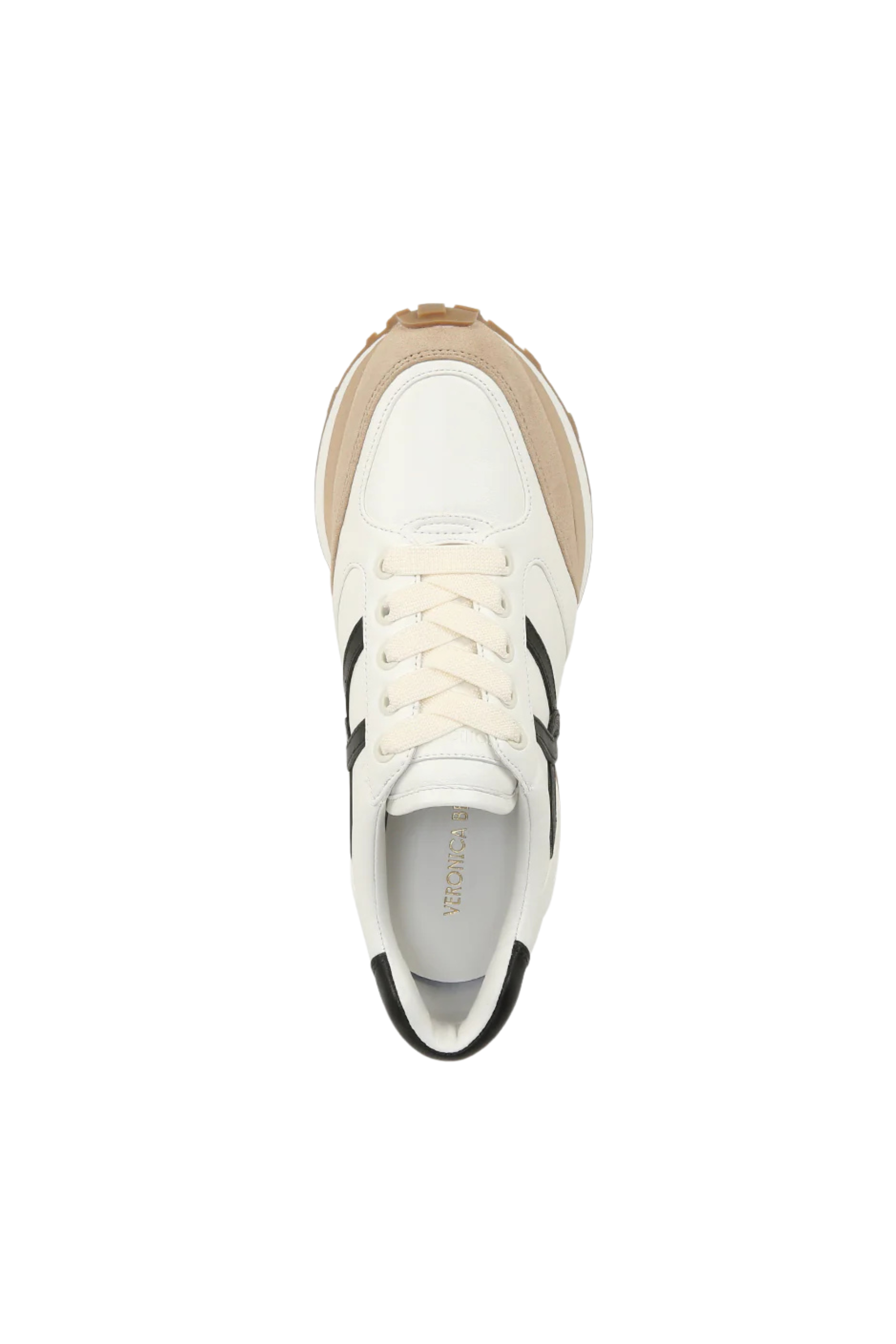 Veronica Beard Valentina Sneaker in Coconut/Black