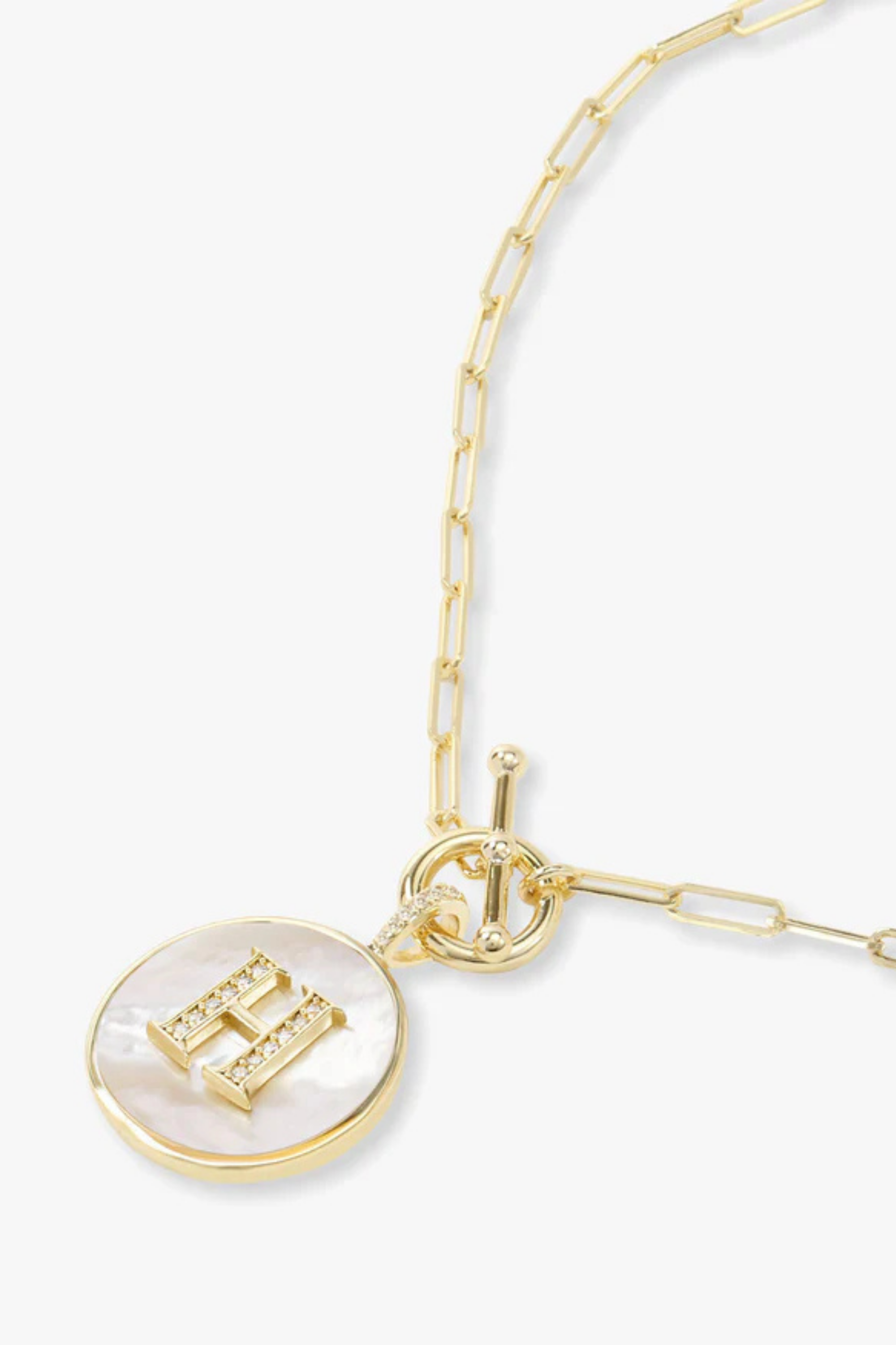 Melinda Maria Love Letters Medallion Necklace