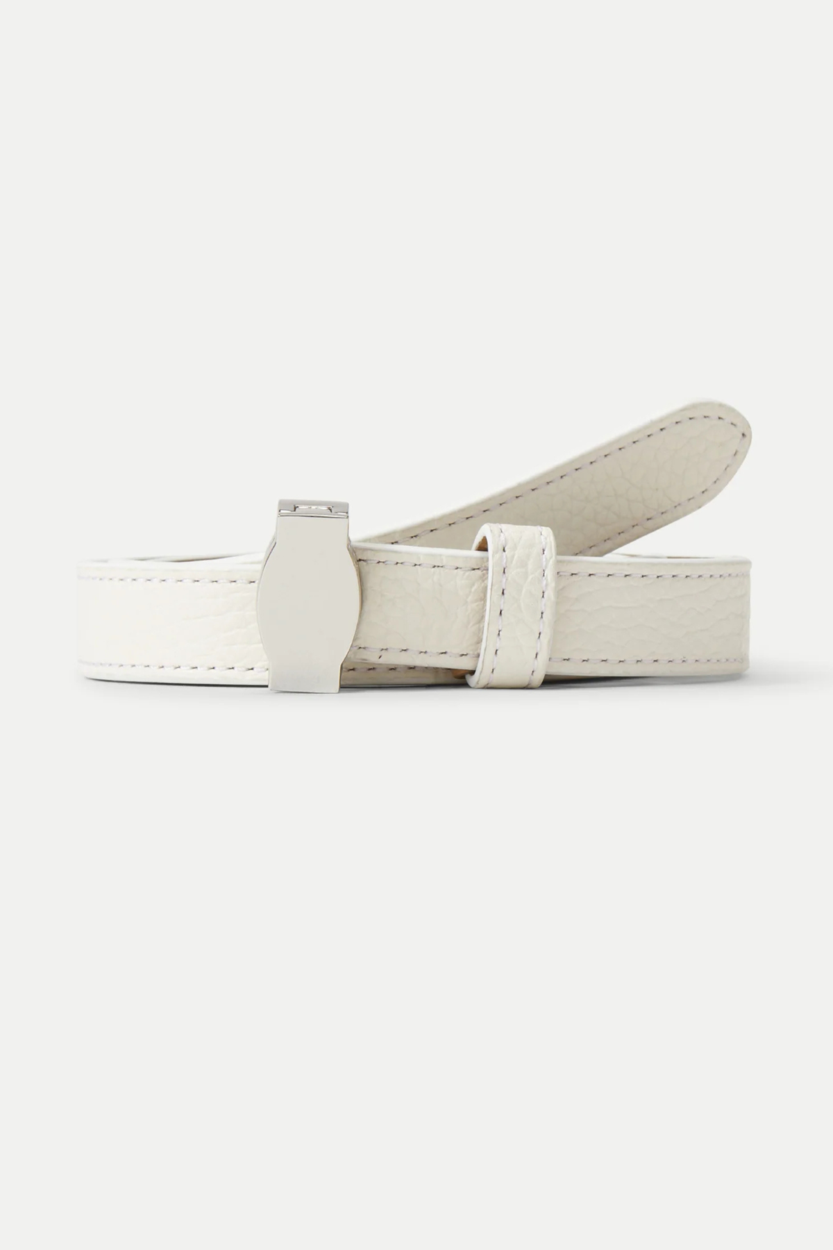 Veronica Beard Dash Belt in Off White