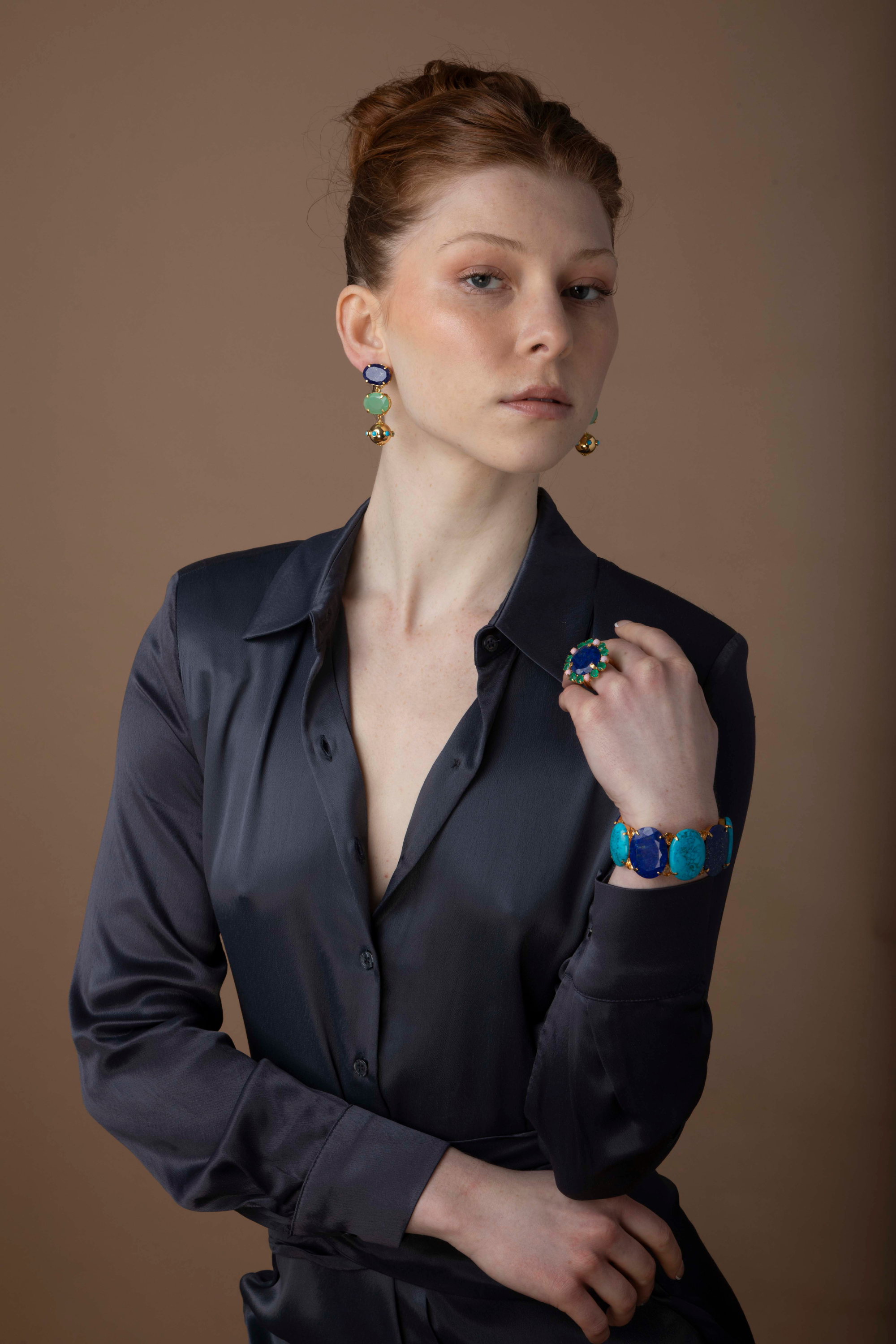 Bounkit Ball Drop Earrings