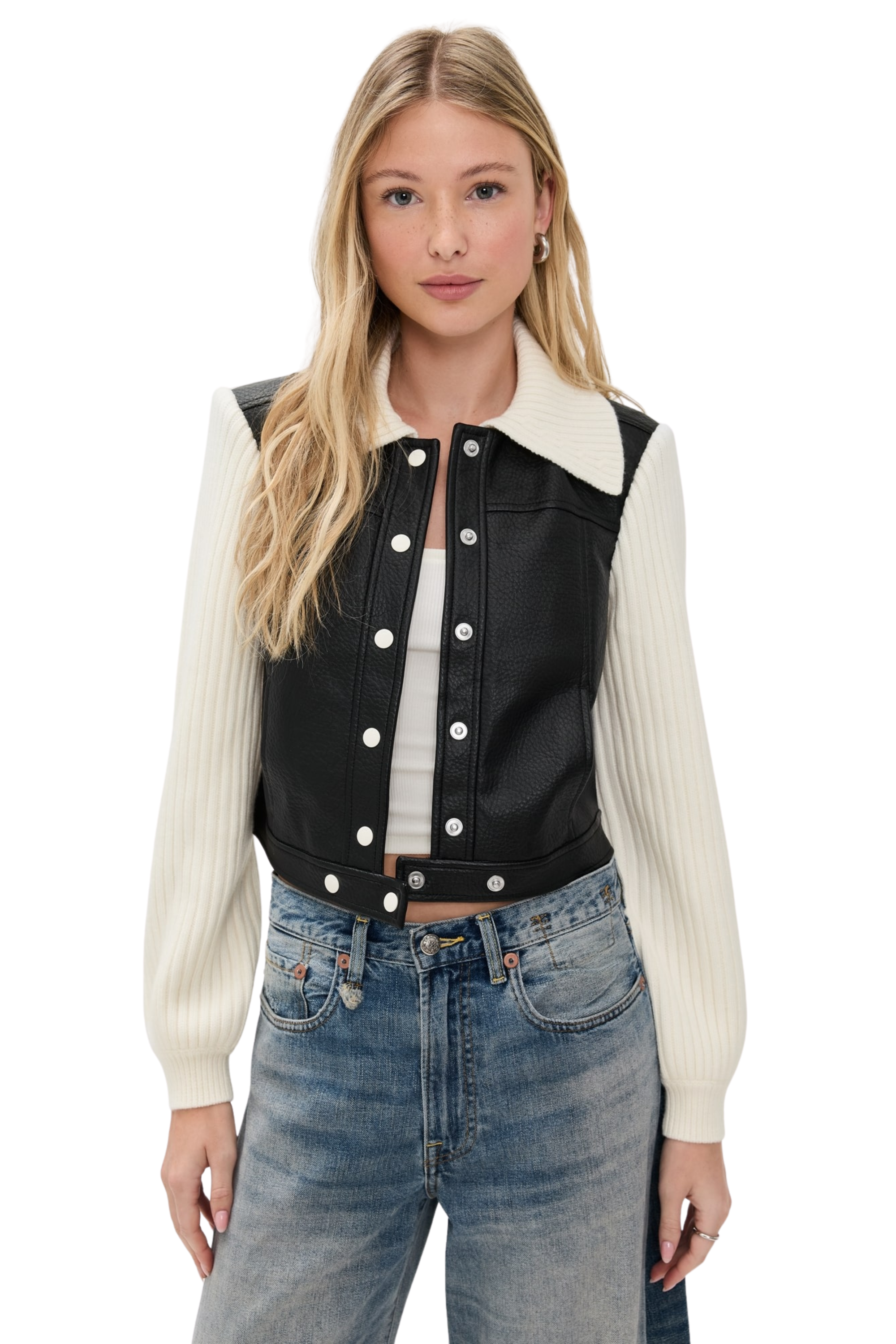Cinq a Sept Knit Sleeve Ciara Jacket
