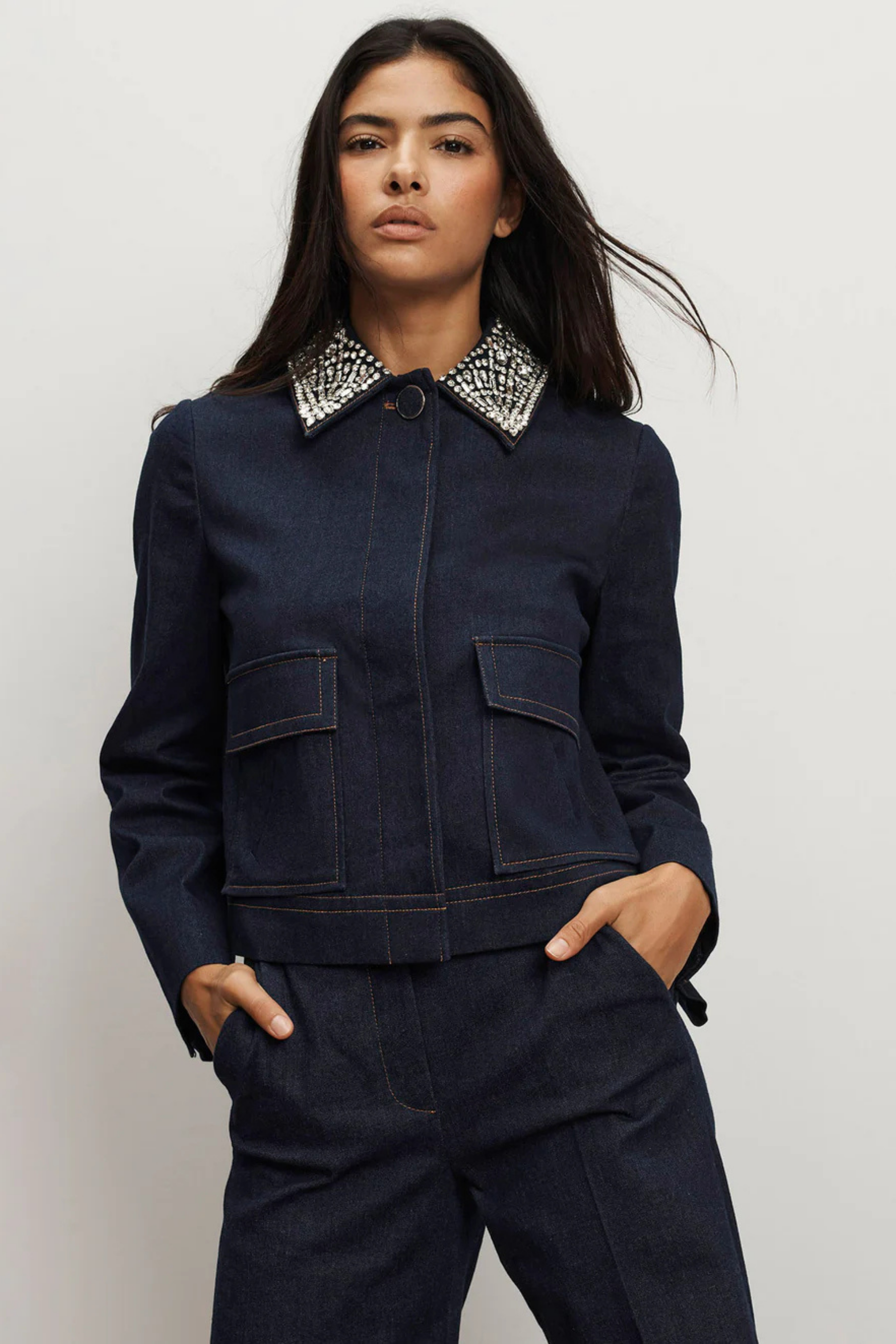 Veronica Beard Embellished Barrington Jacket Veronica Beard Embellished Barrington Jacket