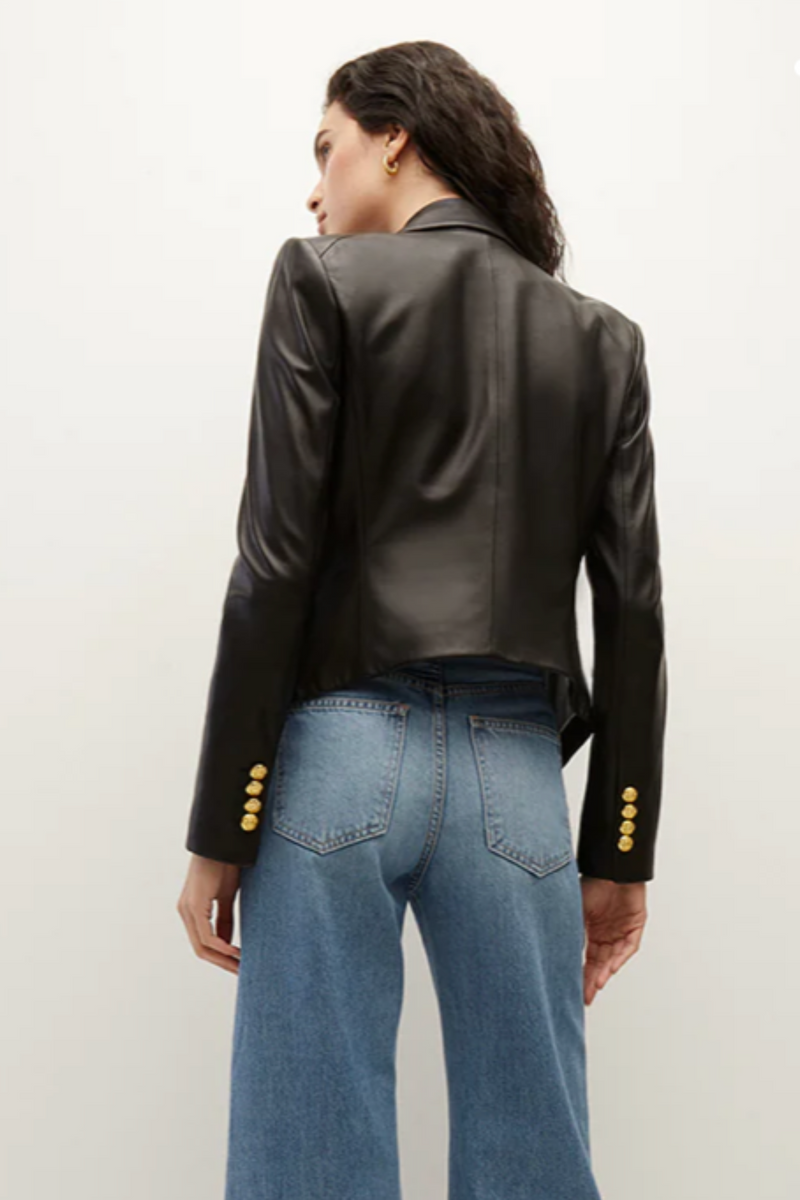 Veronica Beard Cooke Dickey Jacket Leather