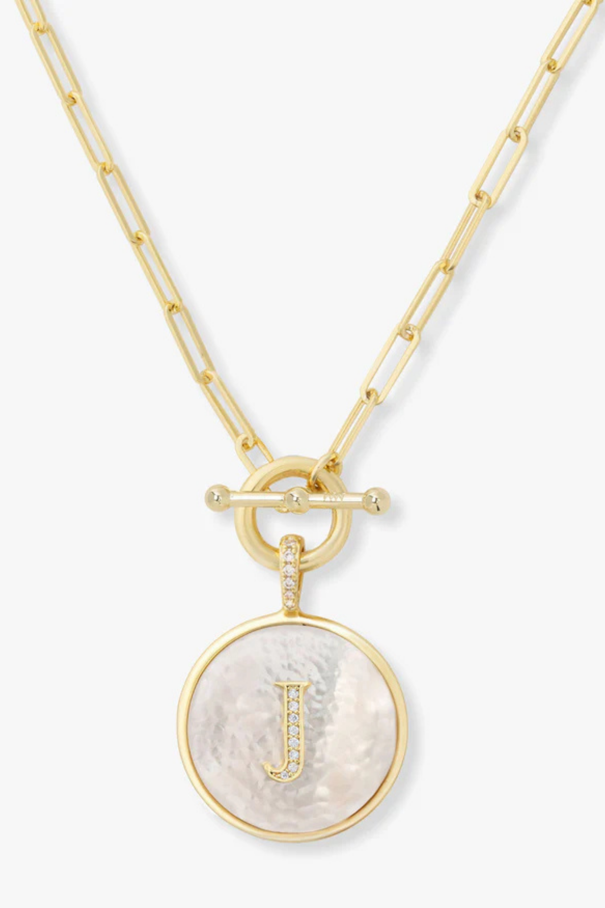 Melinda Maria Love Letters Medallion Necklace
