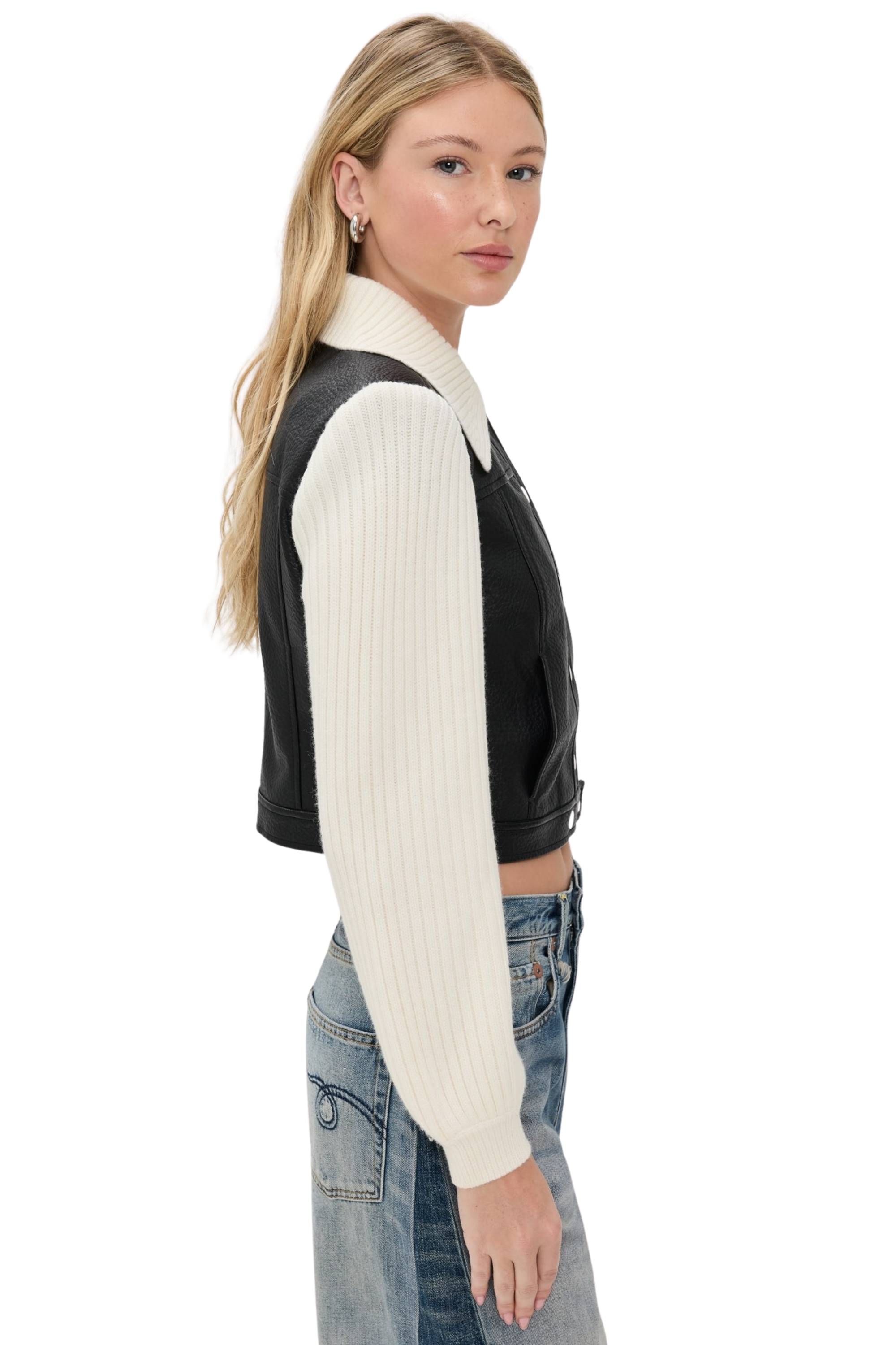 Cinq a Sept Knit Sleeve Ciara Jacket