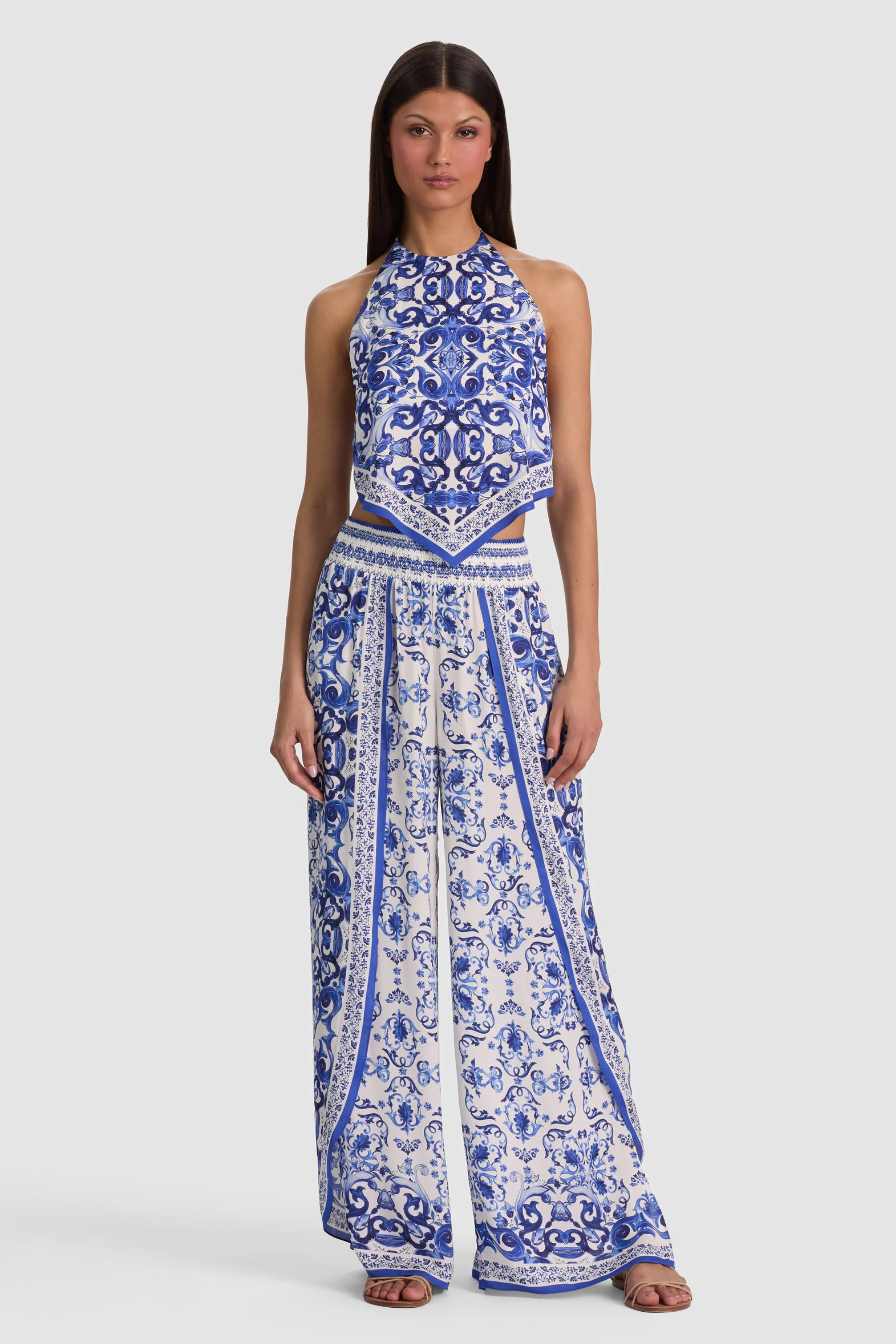 Alice + Olivia Larissa Open Pleat Pant