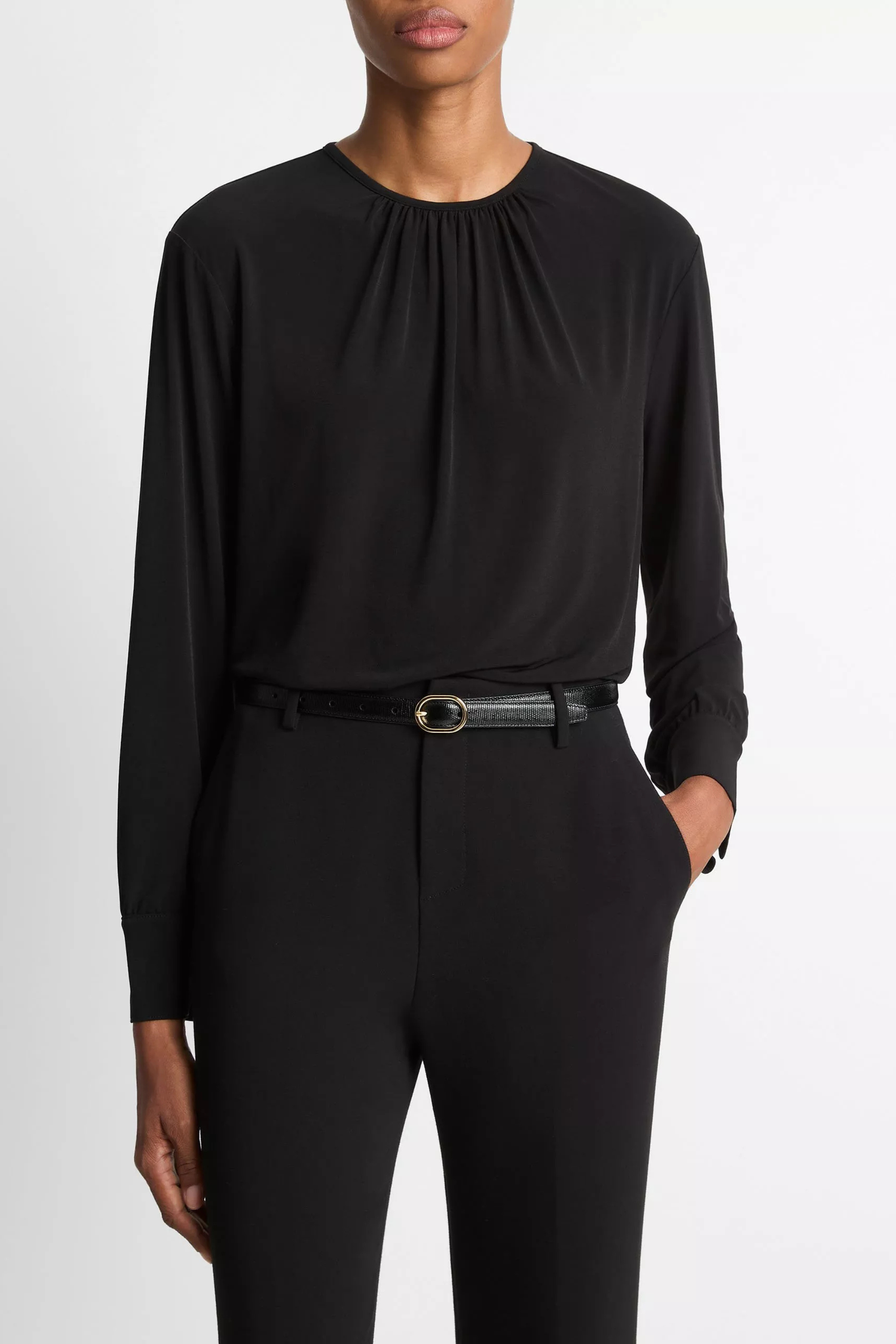 Vince Soft Gathered Blouse