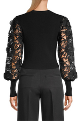Milly Lace Sleeve Crew